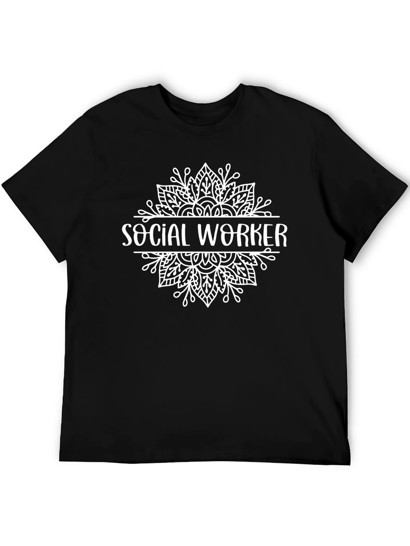 Social Worker Graphic Tee - Mandala Design
