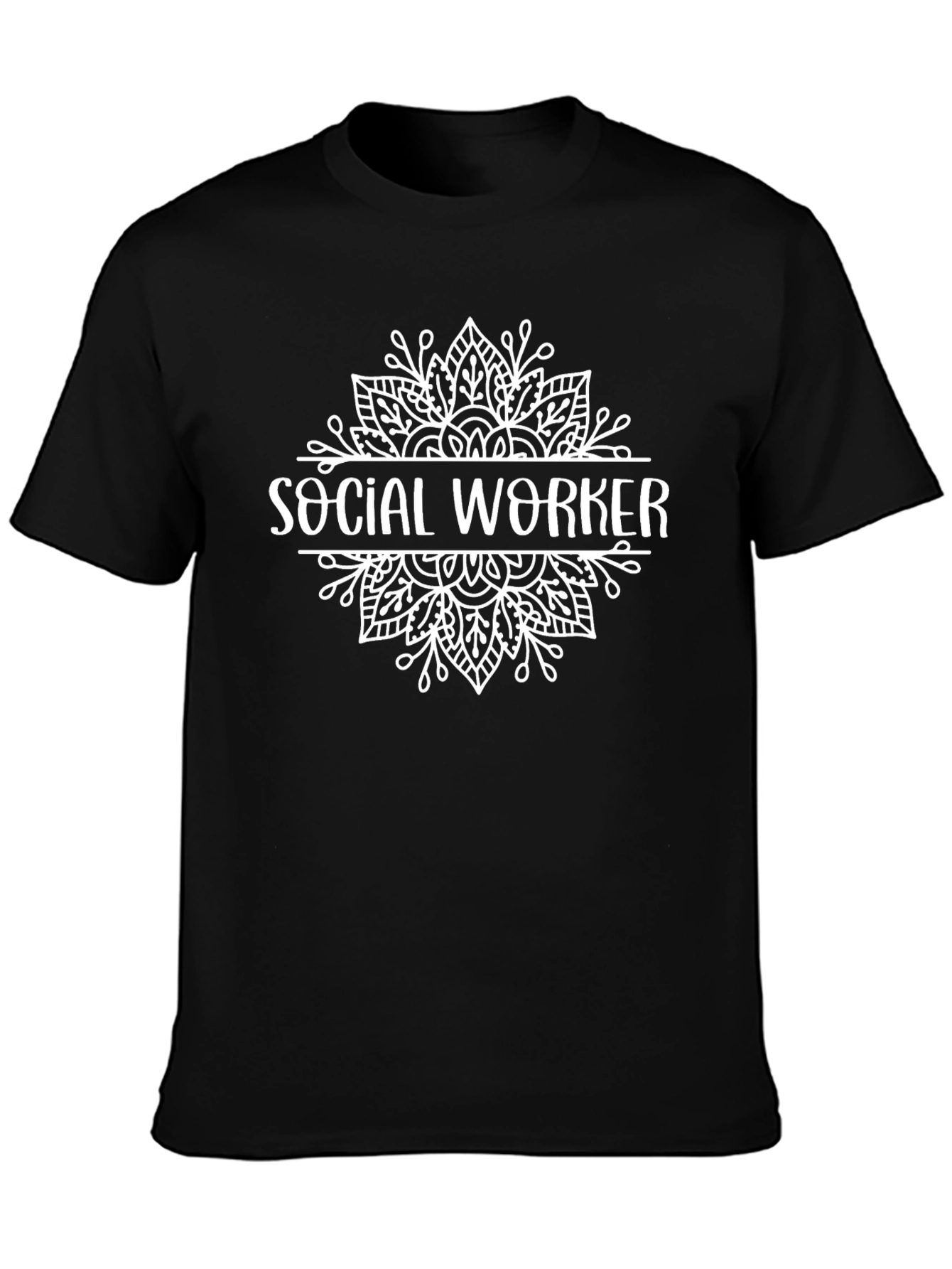 Social Worker Graphic Tee - Mandala Design