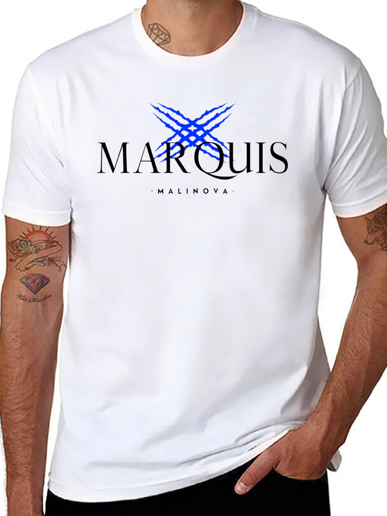 Marquis Malanova T-Shirt Black Claw Mark Graphic Tee