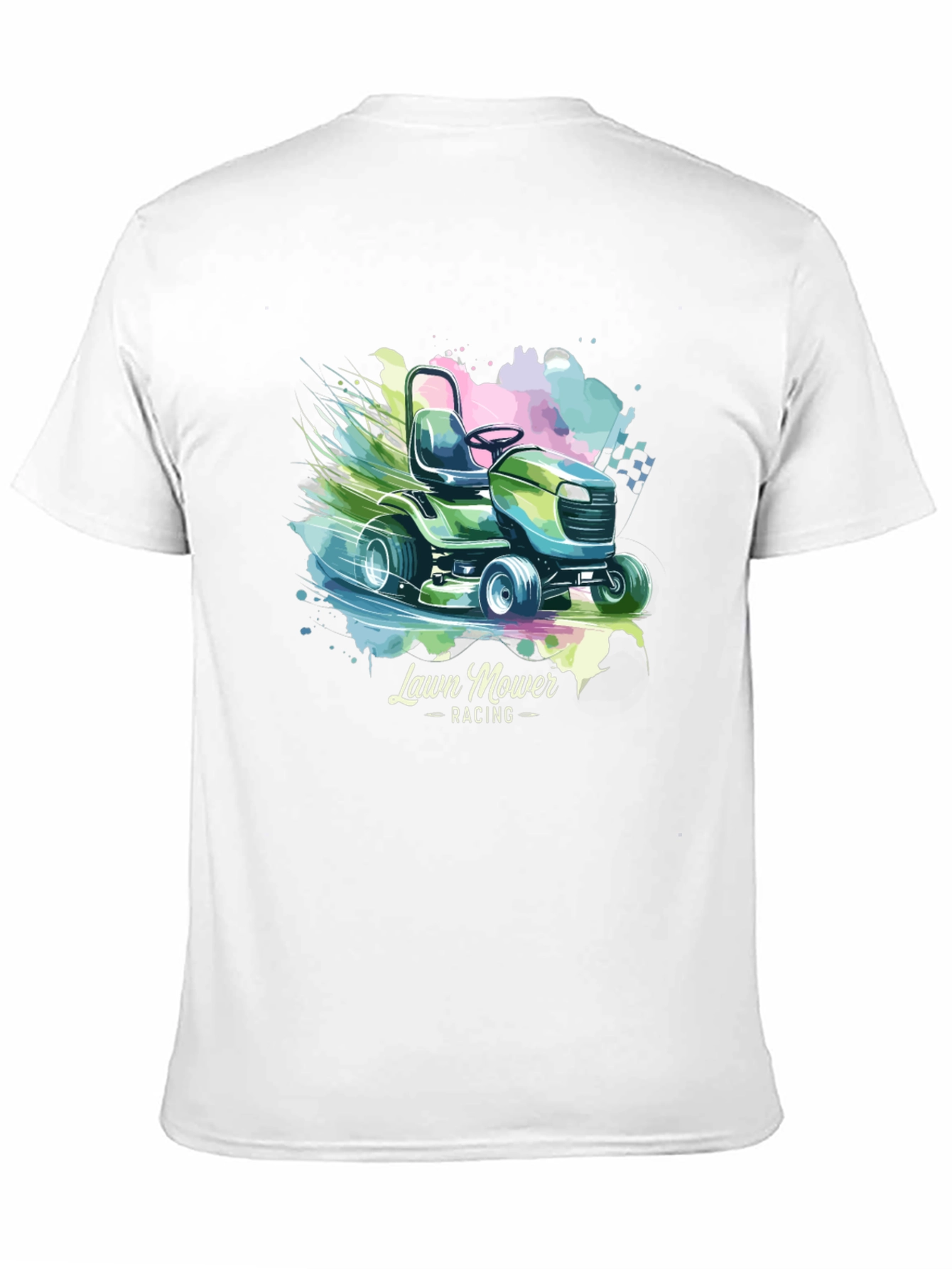 Lawn Mower Racing Graphic Tee