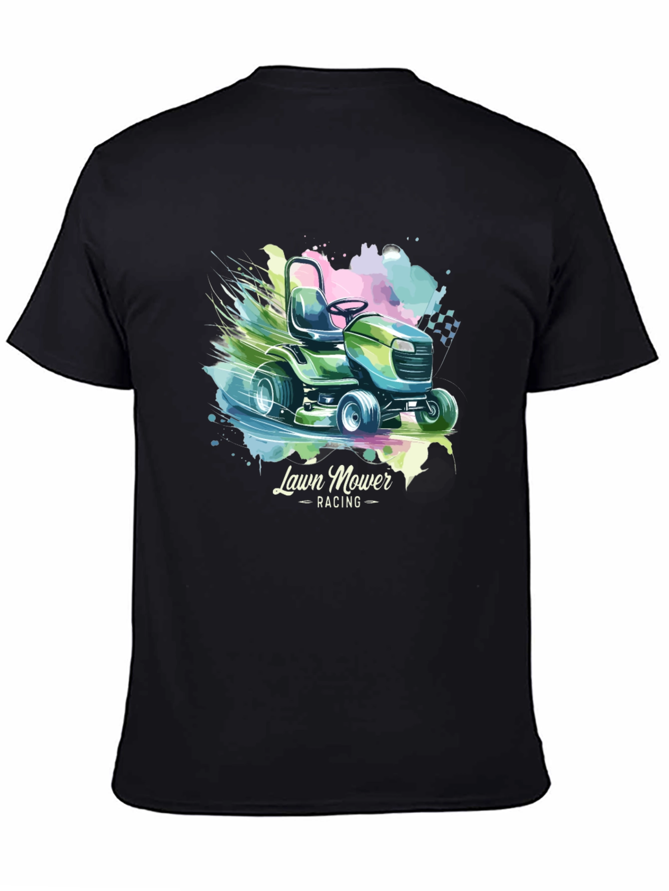 Lawn Mower Racing Graphic Tee