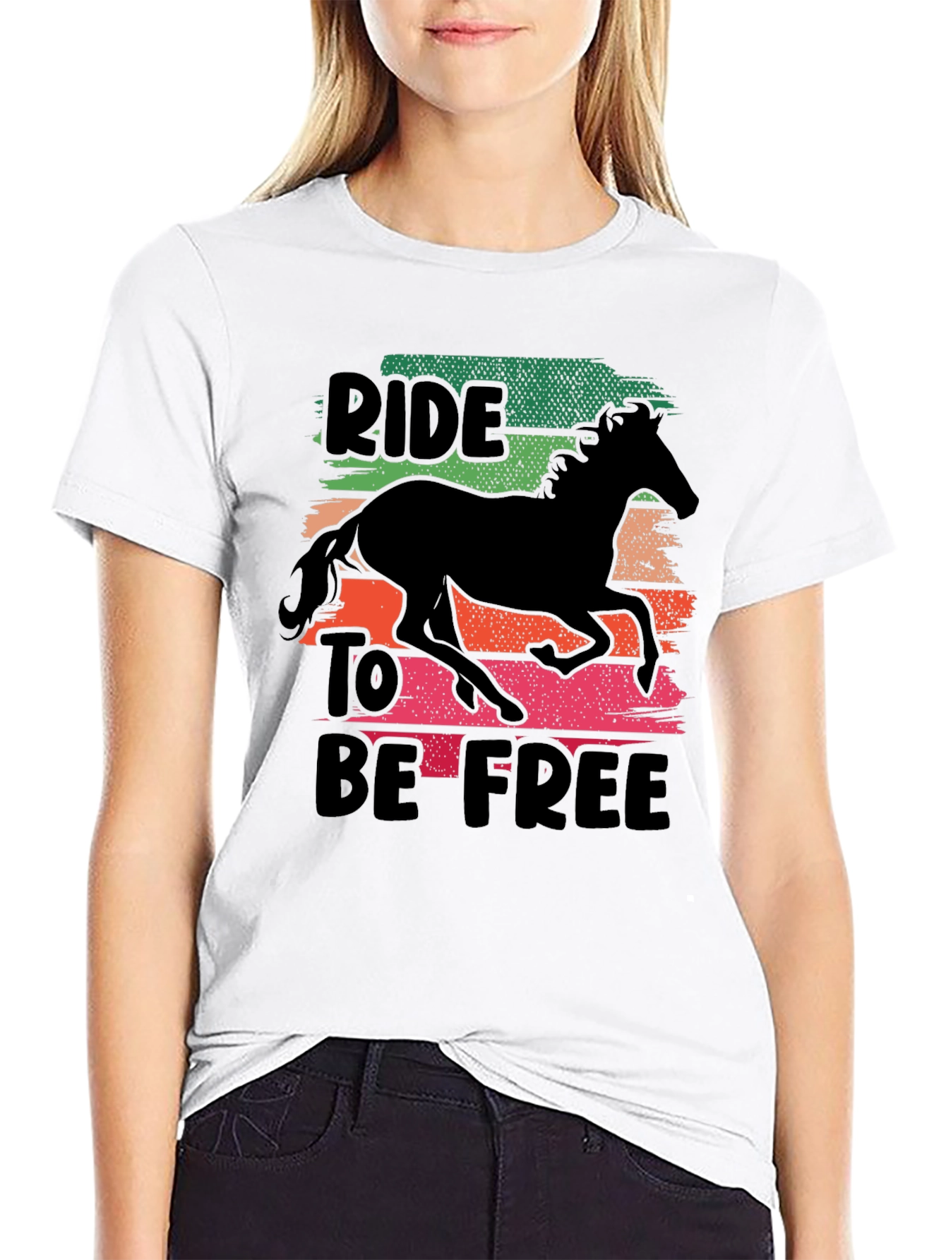 Ride To Be Free Horse T-Shirt