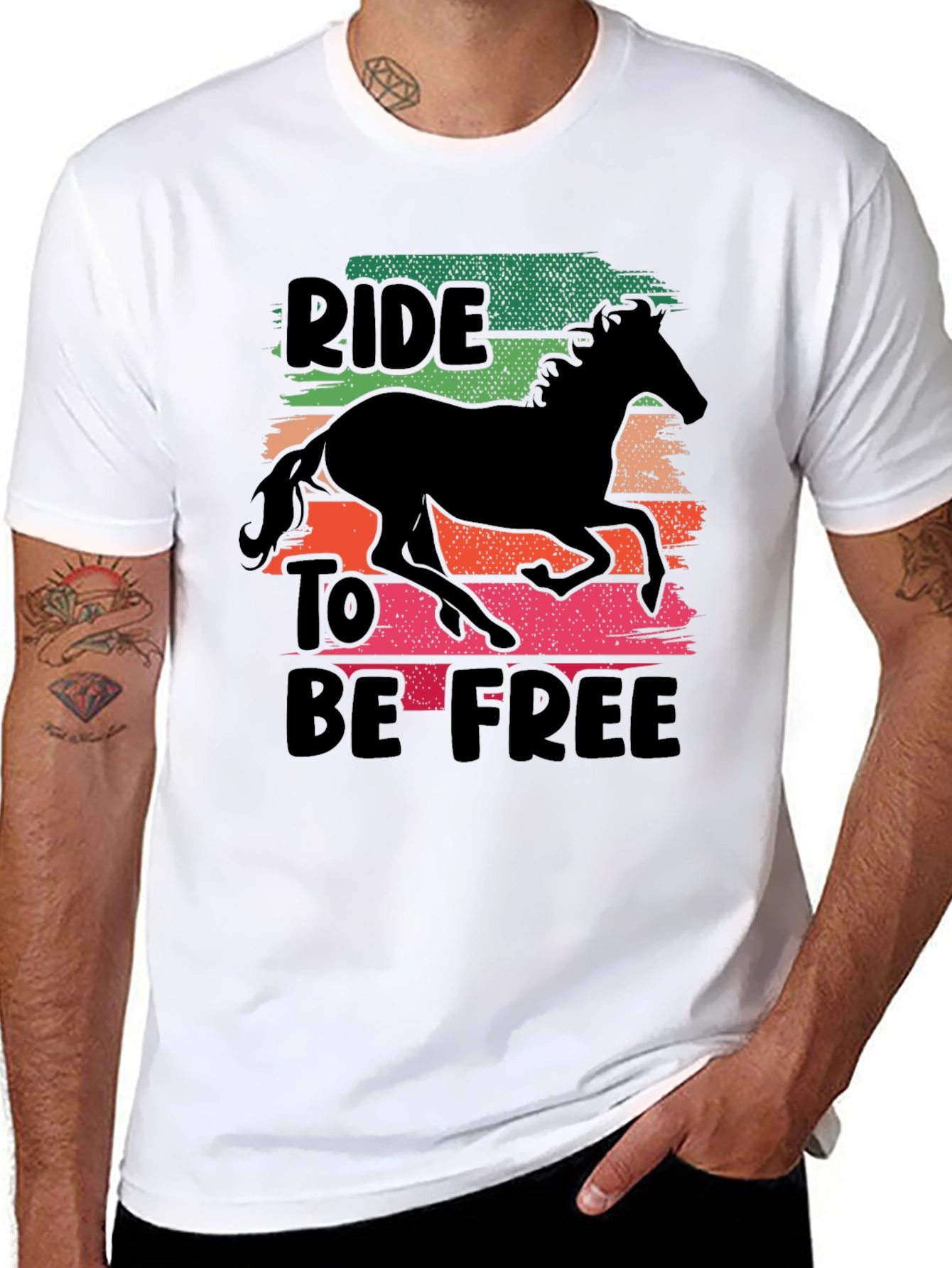Ride To Be Free Horse T-Shirt