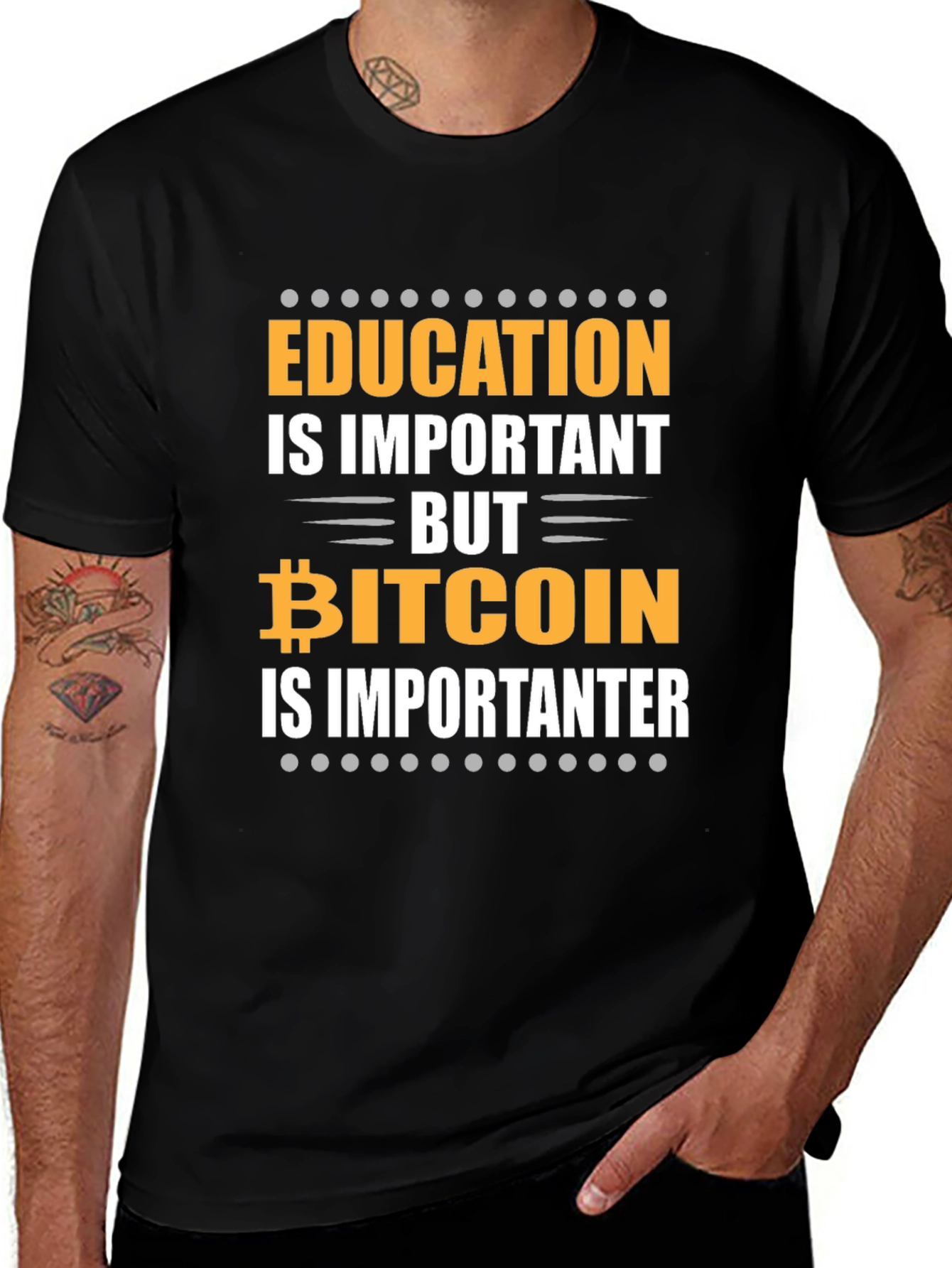 Bitcoin is Importanter Funny Crypto T-Shirt