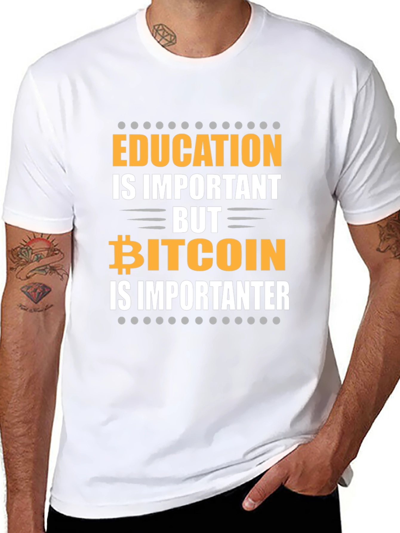 Bitcoin is Importanter Funny Crypto T-Shirt