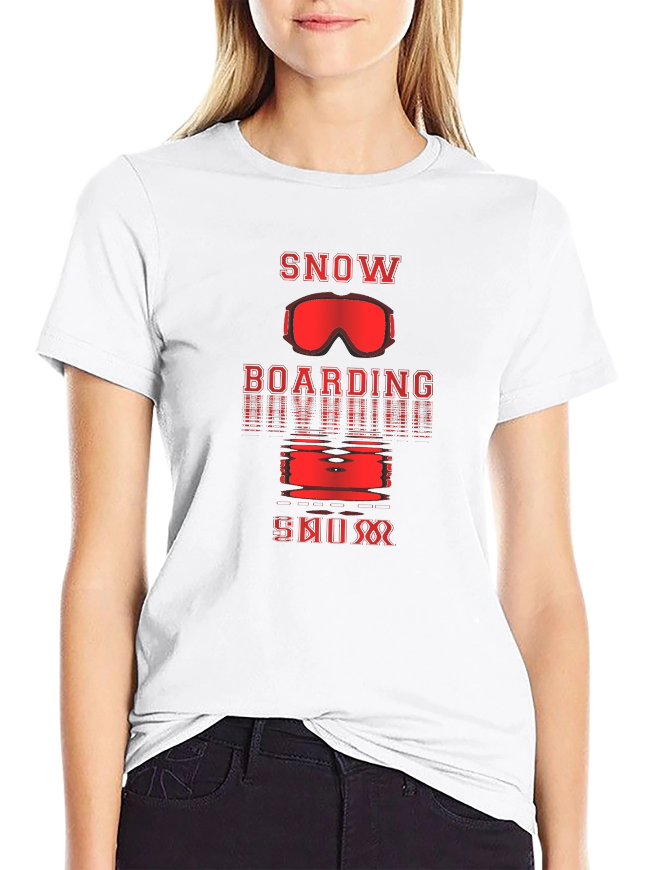Snowboarding Skiing T-Shirt | Black Graphic Tee
