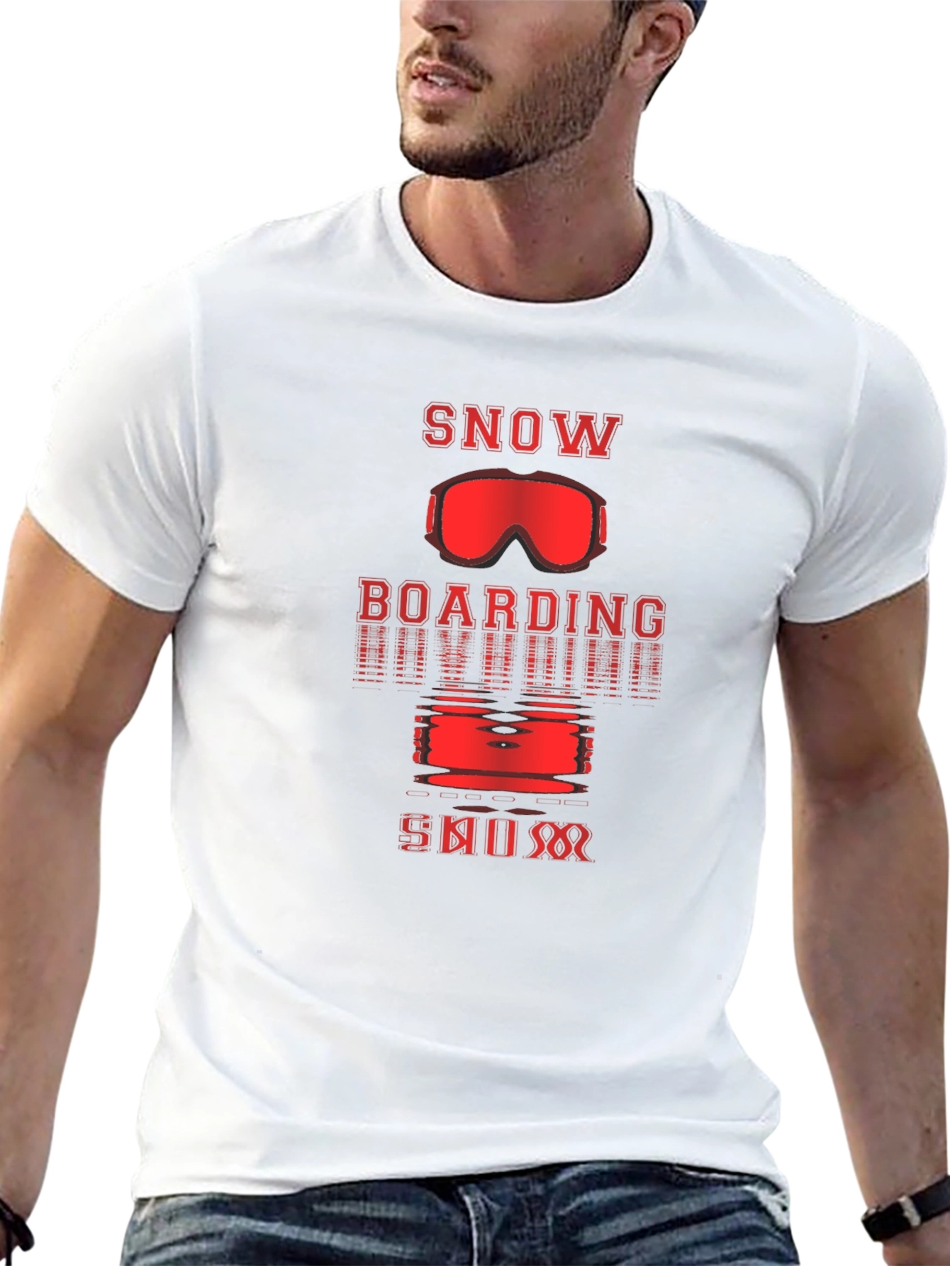 Snowboarding Skiing T-Shirt | Black Graphic Tee