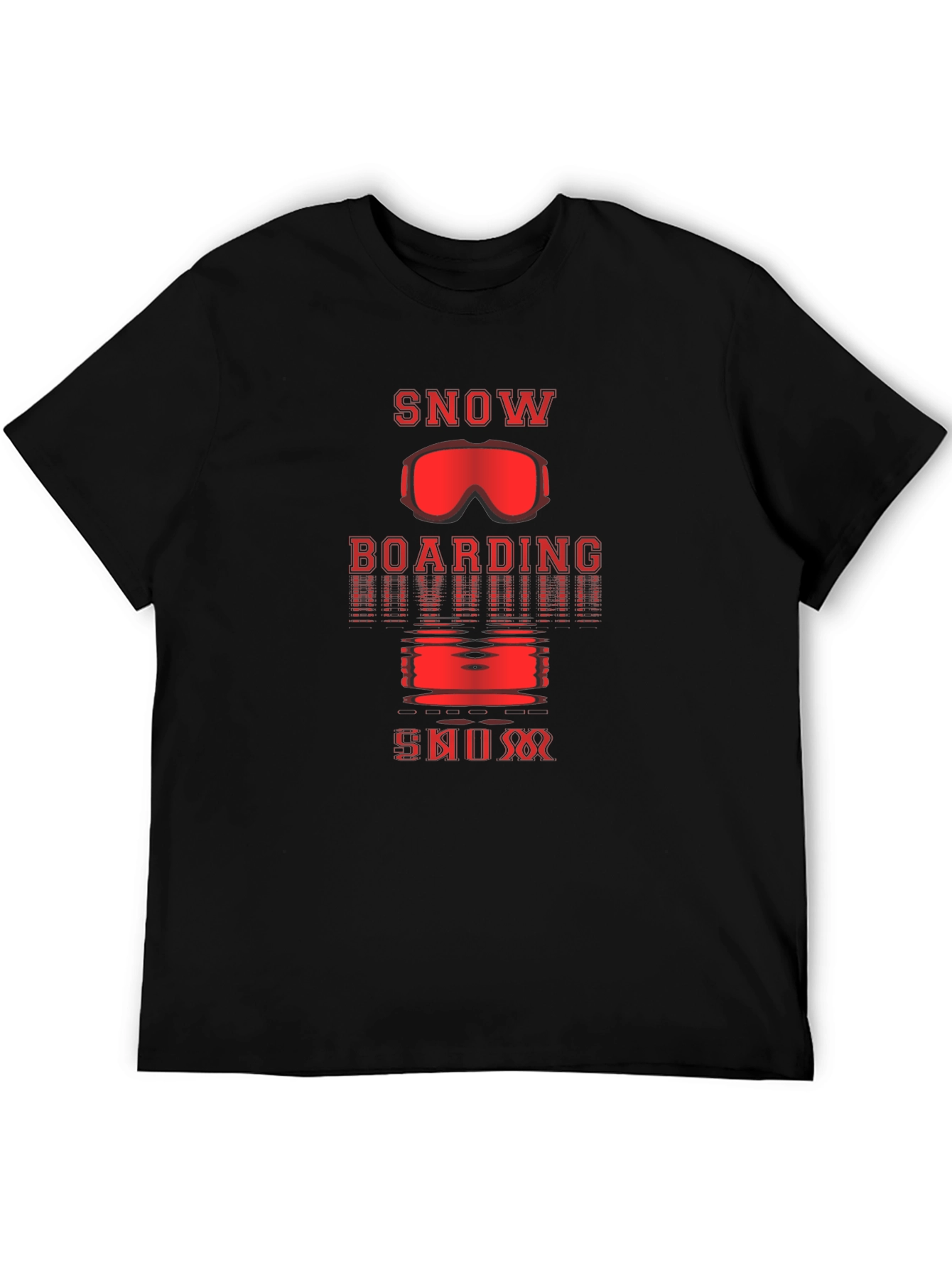 Snowboarding Skiing T-Shirt | Black Graphic Tee