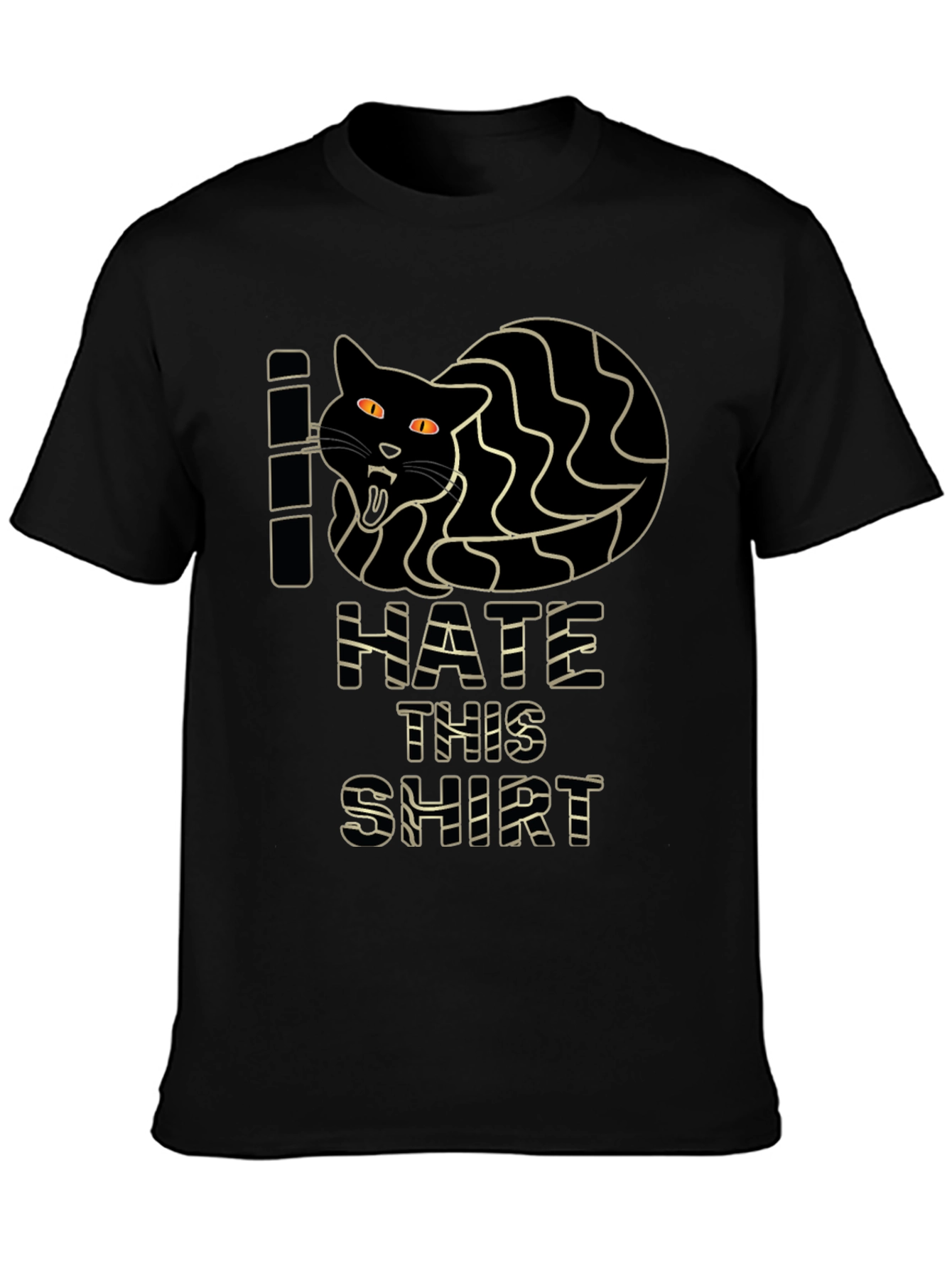 I Hate This Shirt - Funny Cat Graphic Tee