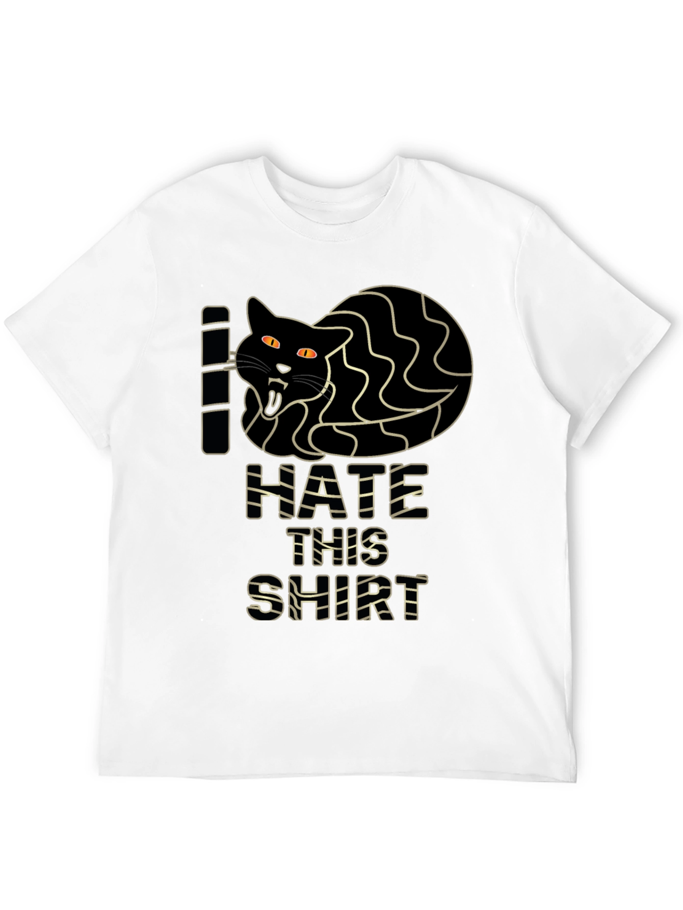 I Hate This Shirt - Funny Cat Graphic Tee