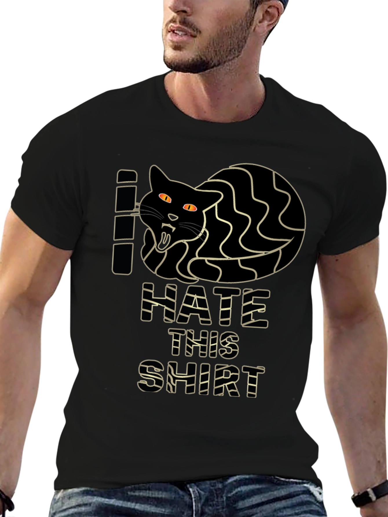 I Hate This Shirt - Funny Cat Graphic Tee