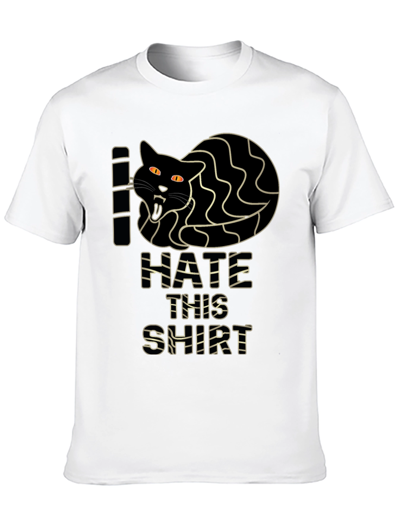 I Hate This Shirt - Funny Cat Graphic Tee