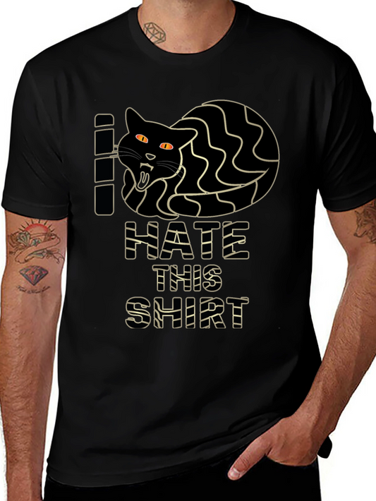 I Hate This Shirt - Funny Cat Graphic Tee