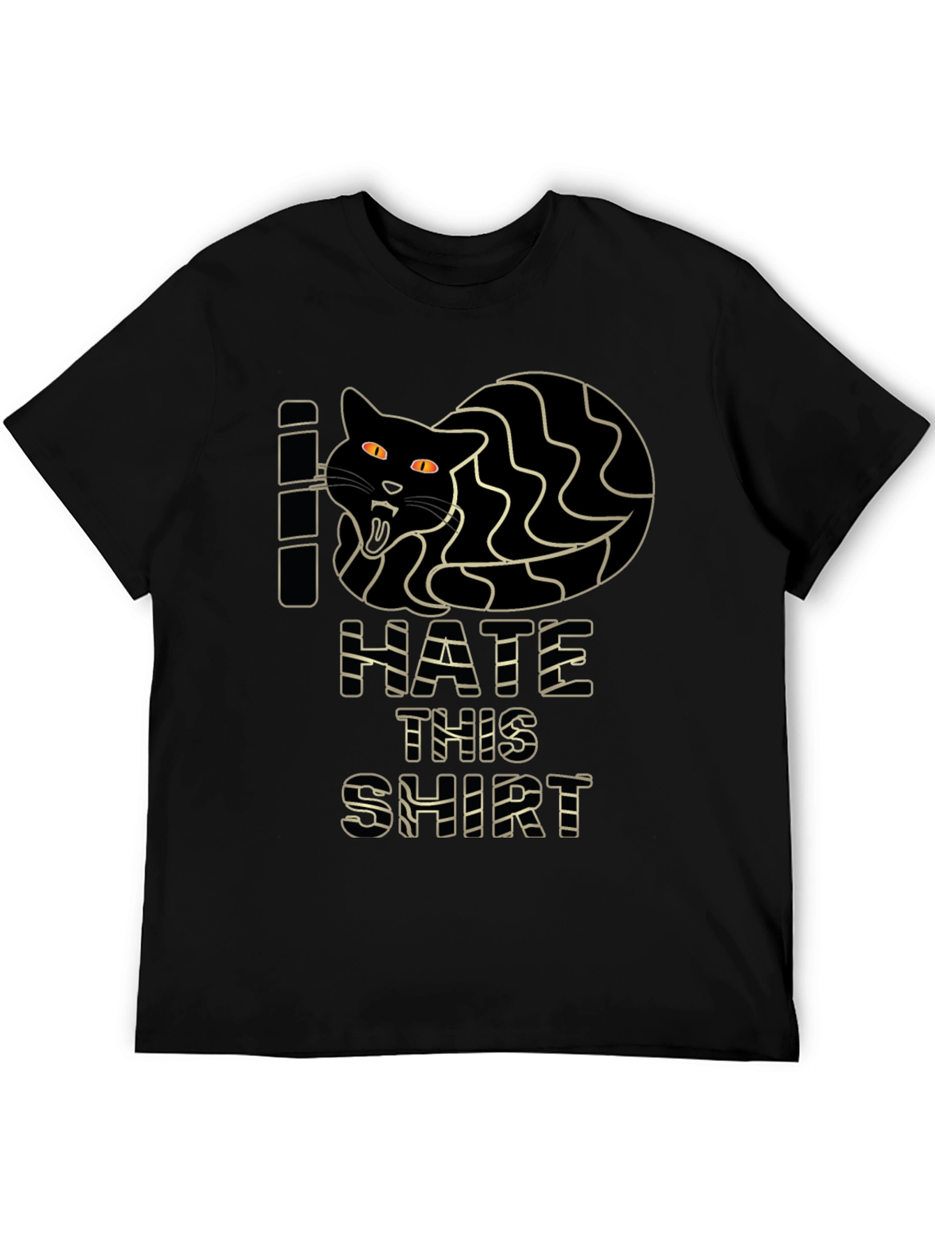 I Hate This Shirt - Funny Cat Graphic Tee