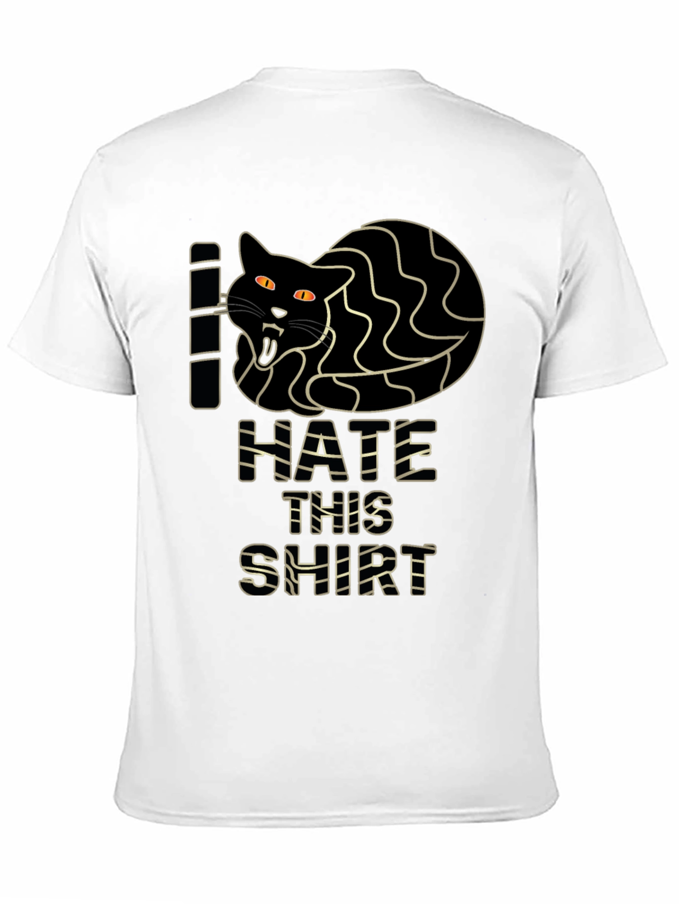 I Hate This Shirt - Funny Cat Graphic Tee