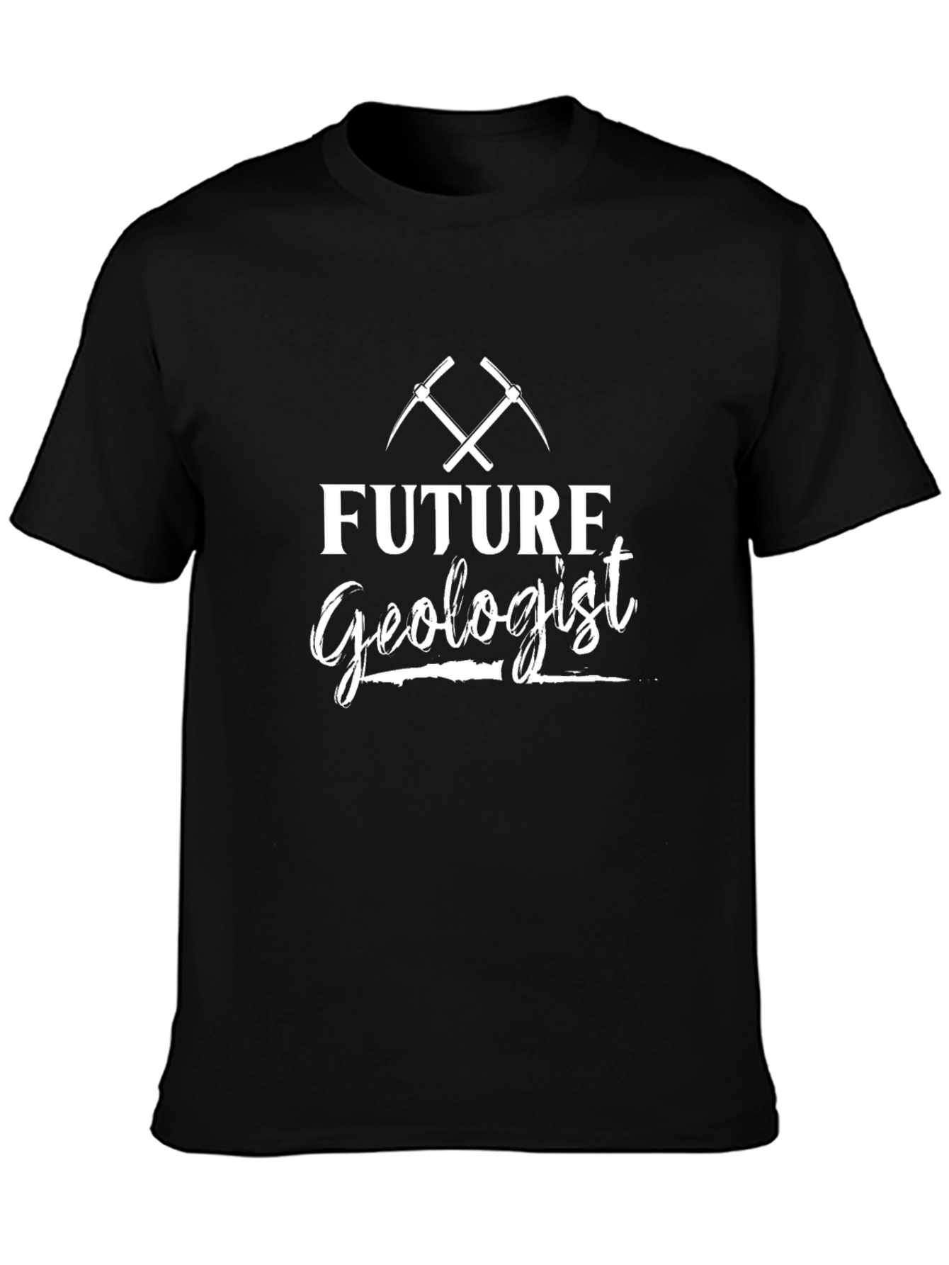 Future Geologist Black T-Shirt - Mining Enthusiast Tee