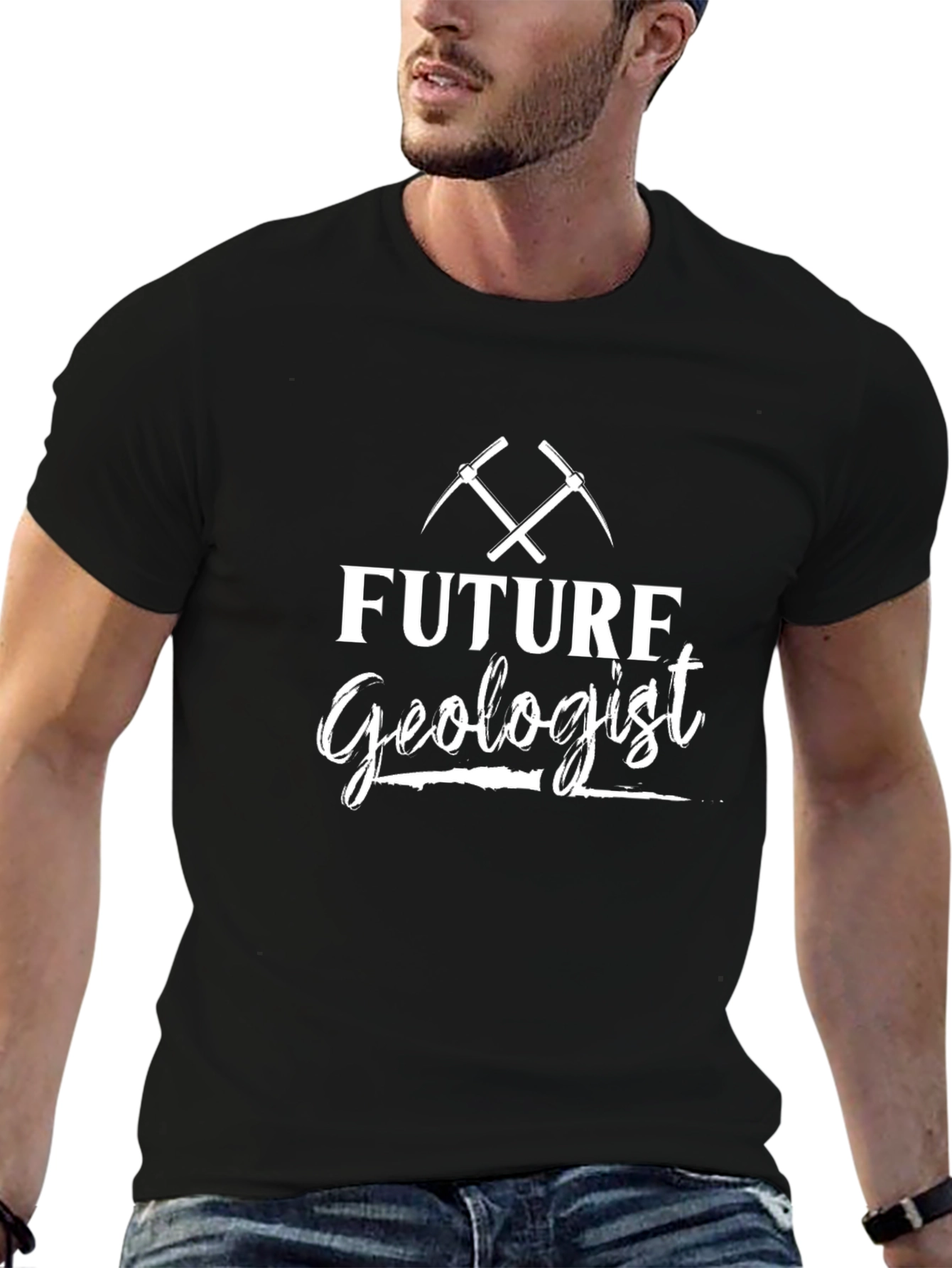 Future Geologist Black T-Shirt - Mining Enthusiast Tee