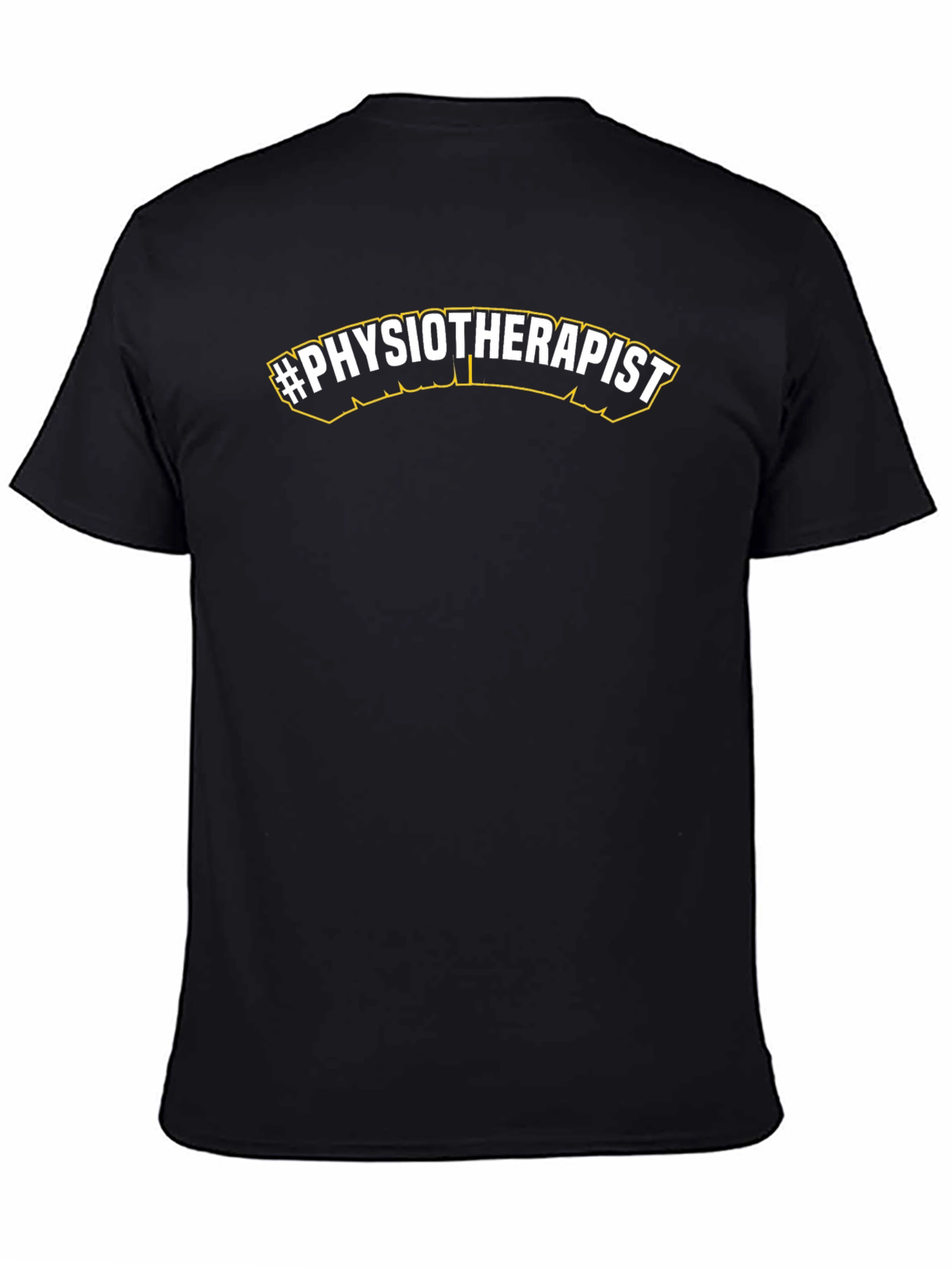 #Physiotherapist Black T-Shirt - Medical Professional Apparel