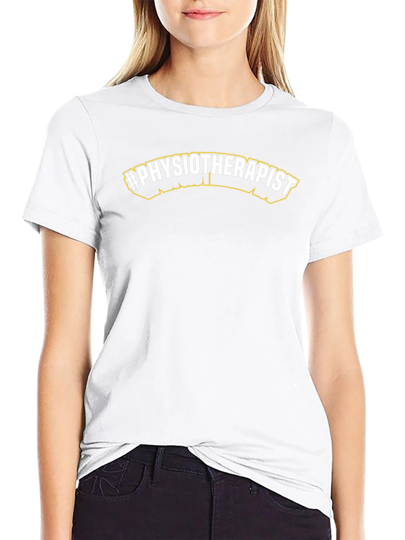 #Physiotherapist Black T-Shirt - Medical Professional Apparel