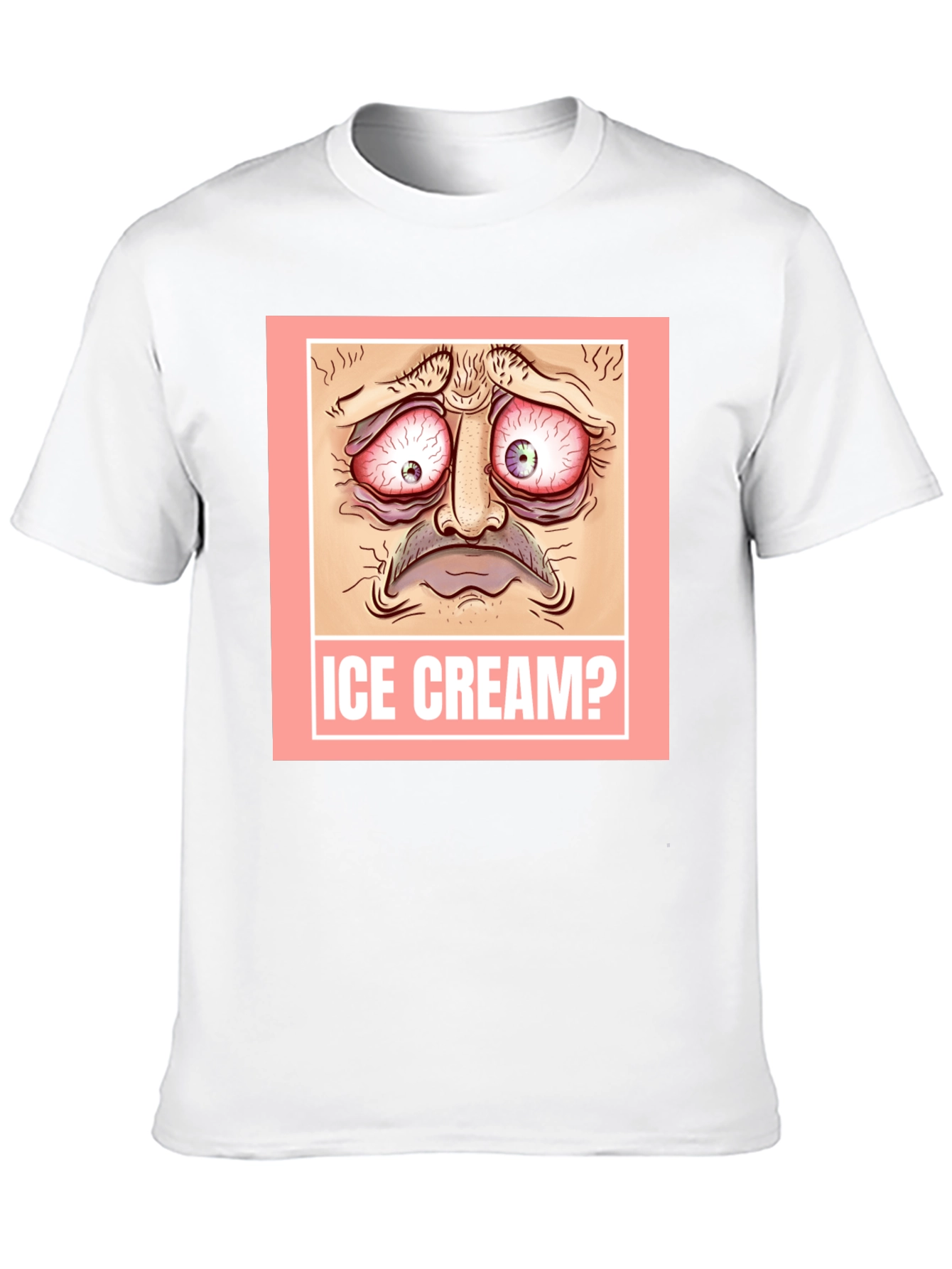 Ice Cream? Graphic T-Shirt - Funny Meme Design