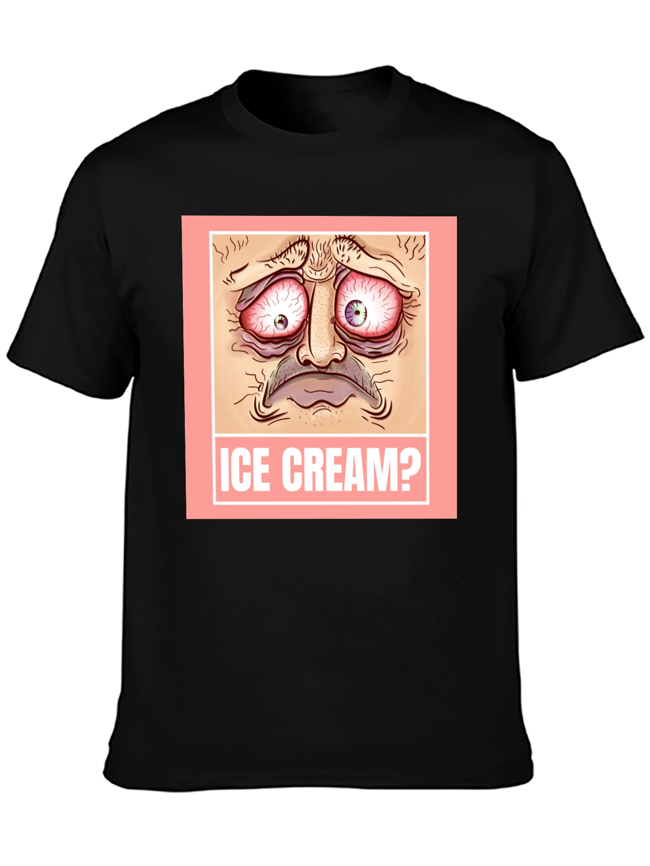 Ice Cream? Graphic T-Shirt - Funny Meme Design