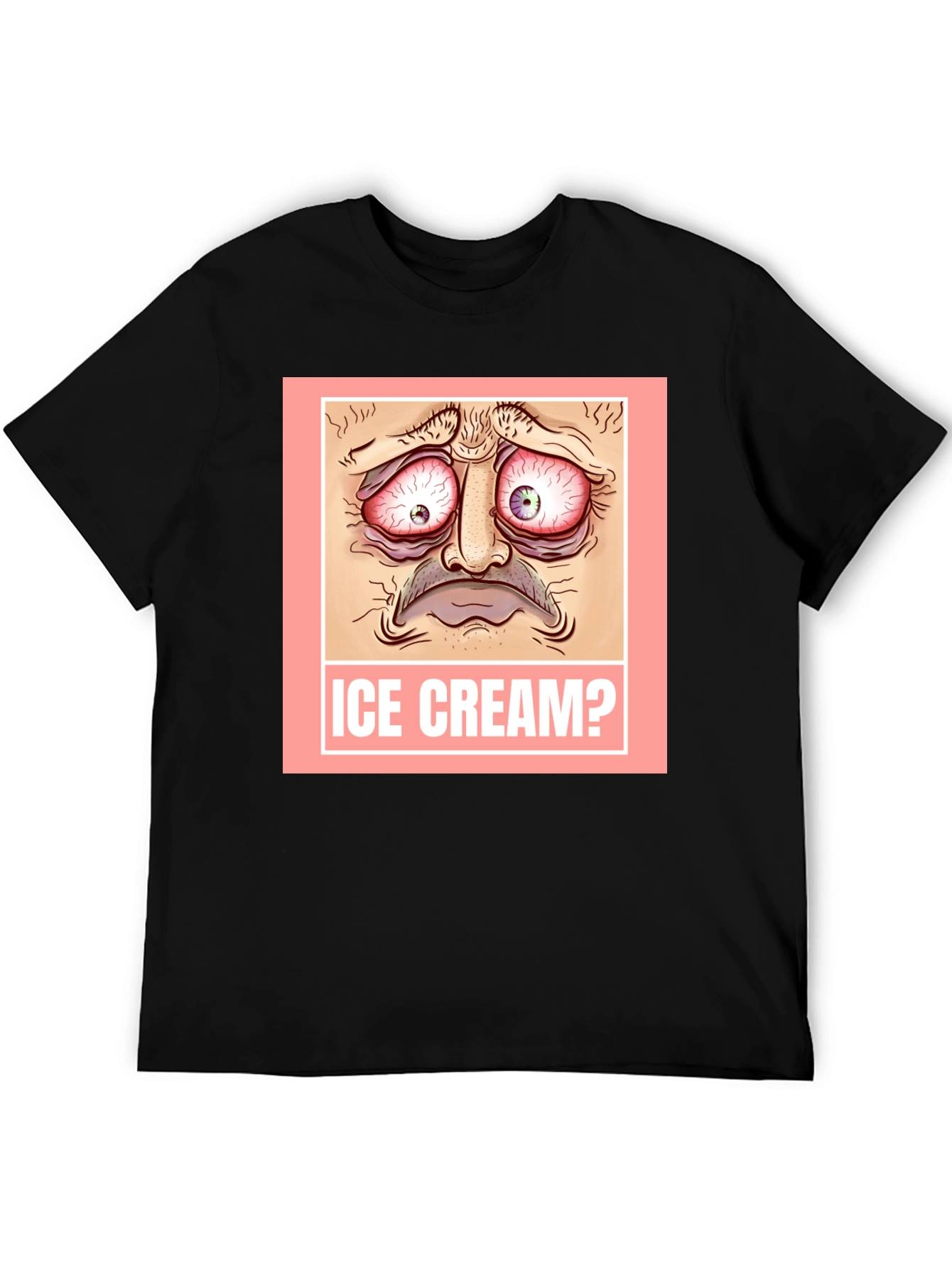 Ice Cream? Graphic T-Shirt - Funny Meme Design