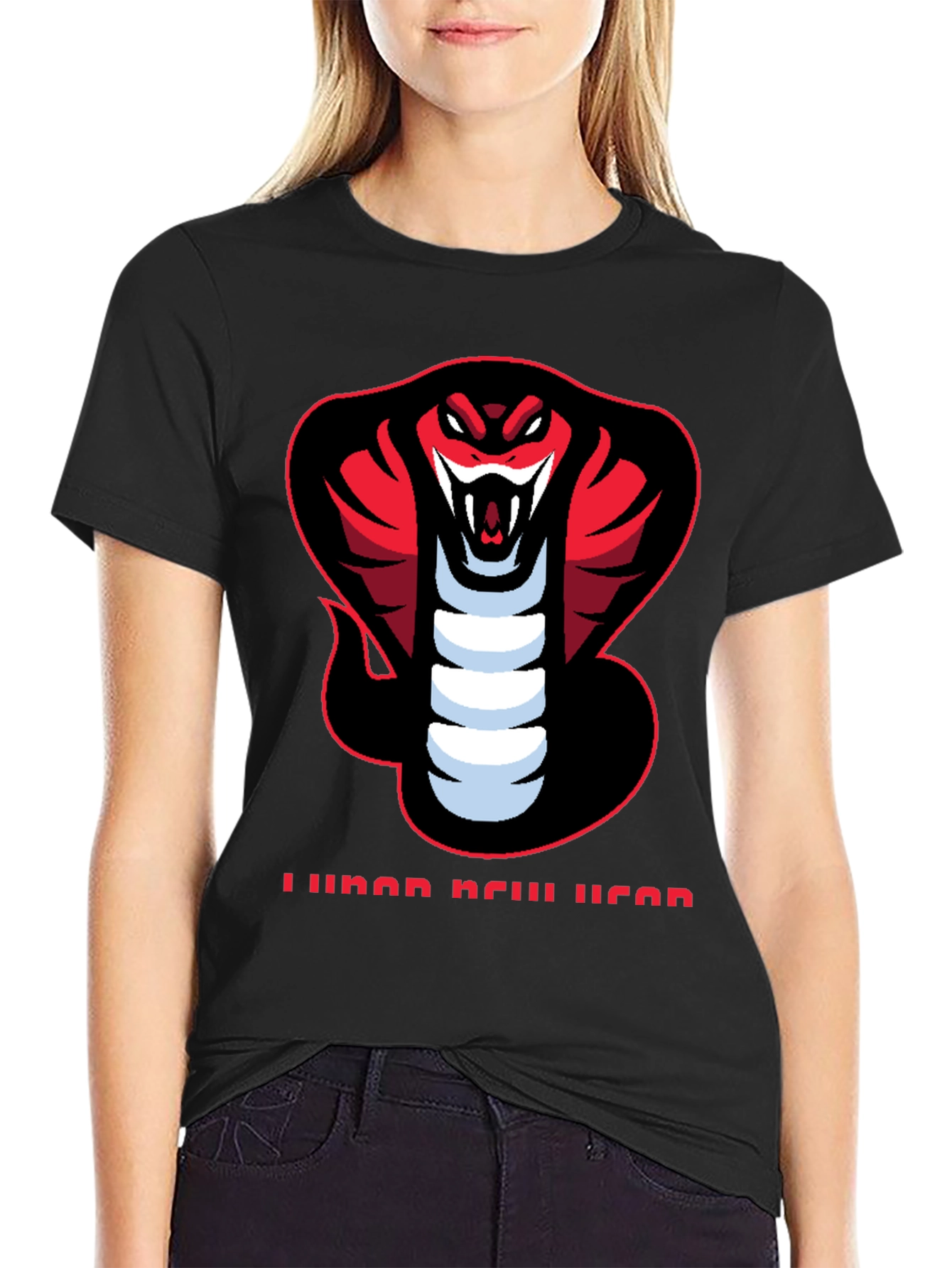 Lunar New Year Cobra Graphic Tee - Black