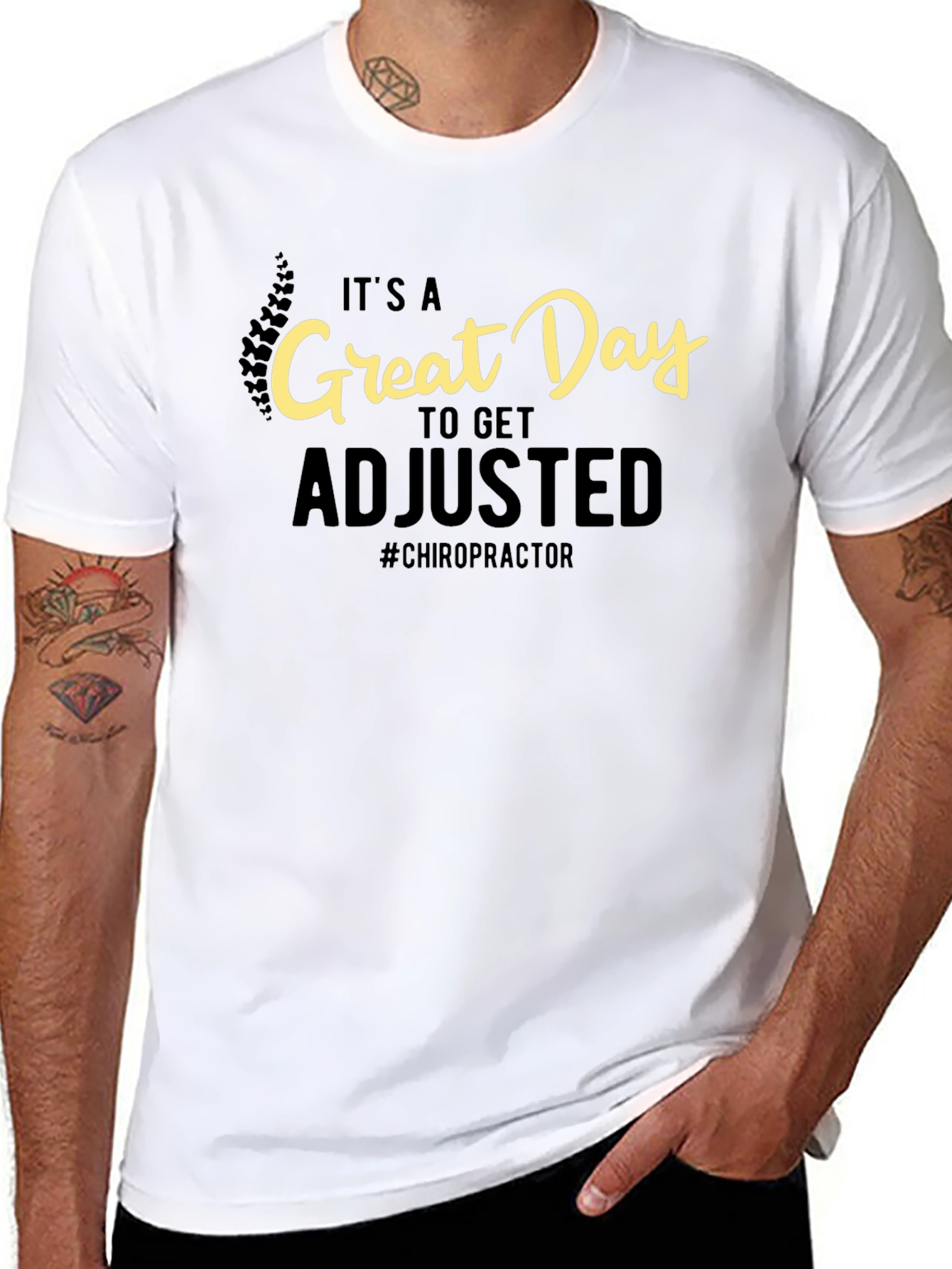 Chiropractor Adjustment Black T-Shirt