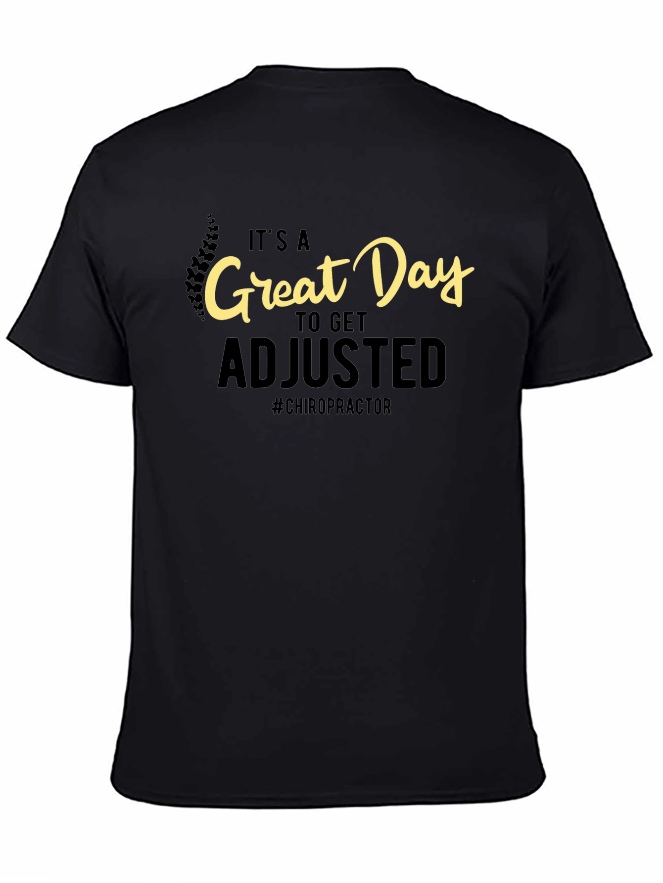 Chiropractor Adjustment Black T-Shirt