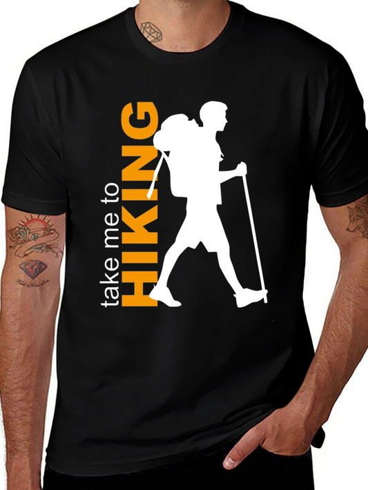 Hiking Adventure Tee - Take Me to Hiking Black T-Shirt