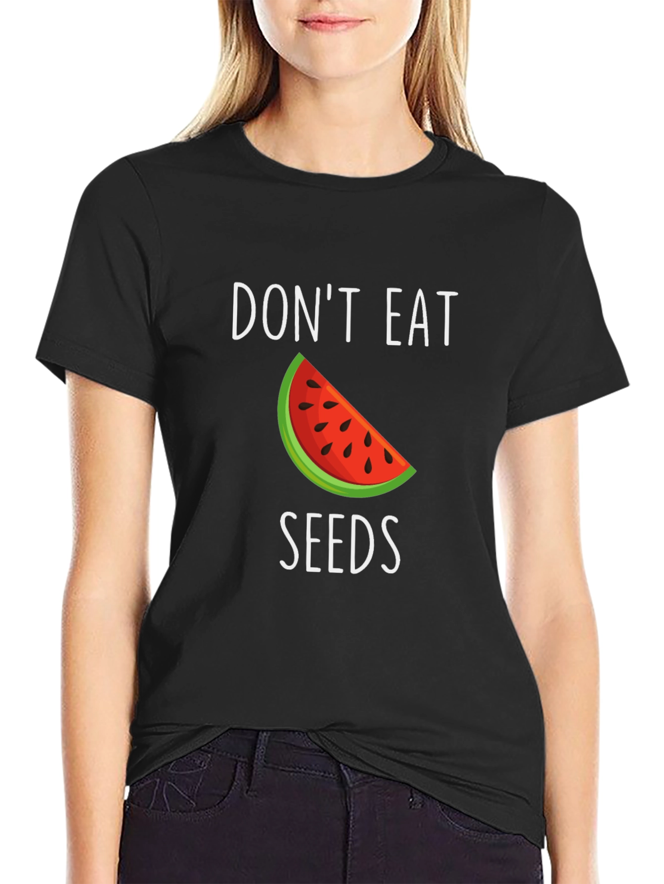 Dont Eat Seeds T-Shirt - Watermelon Design