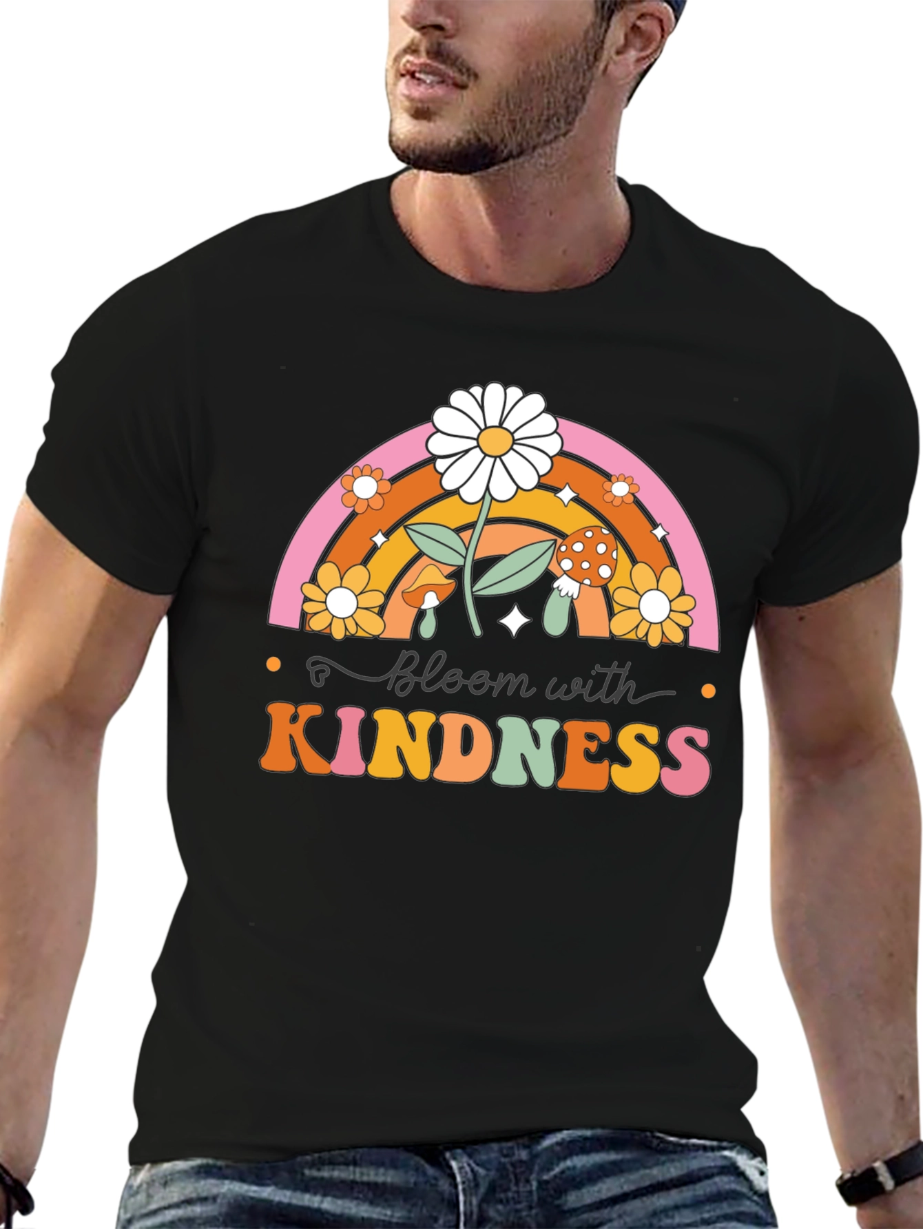 Bloom with Kindness Graphic T-Shirt