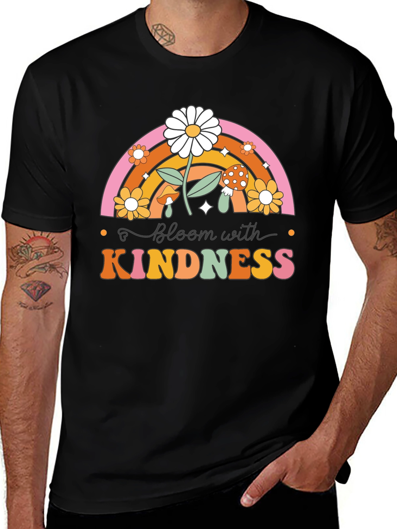 Bloom with Kindness Graphic T-Shirt