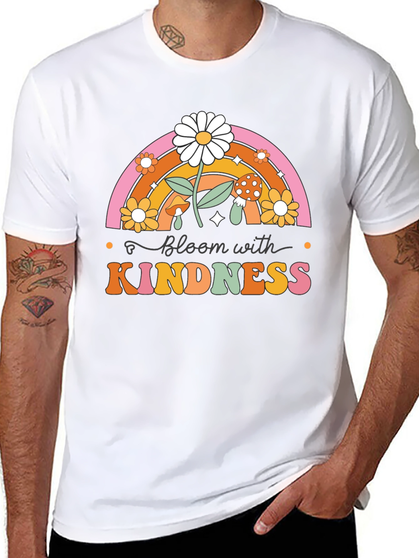 Bloom with Kindness Graphic T-Shirt