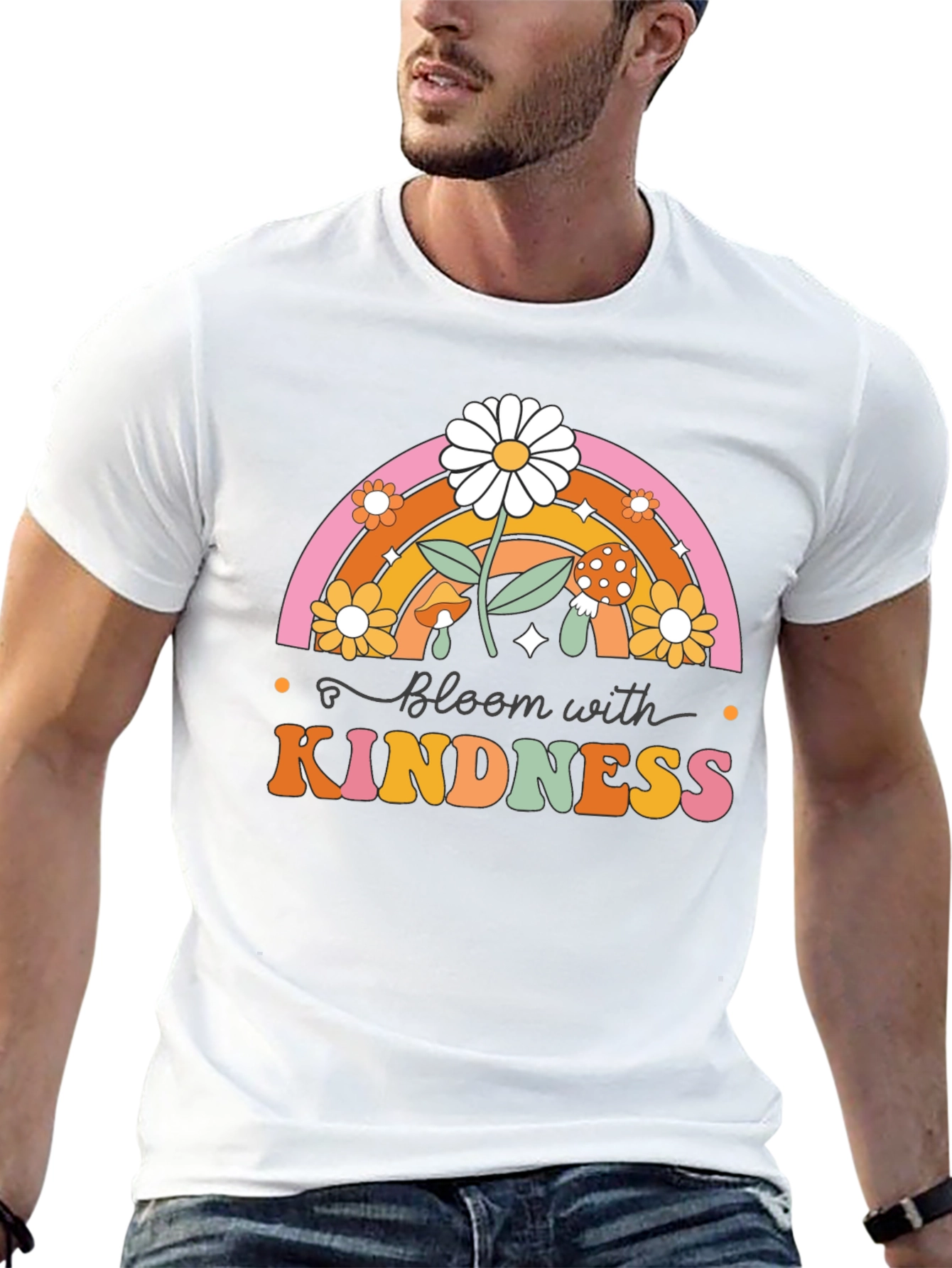 Bloom with Kindness Graphic T-Shirt