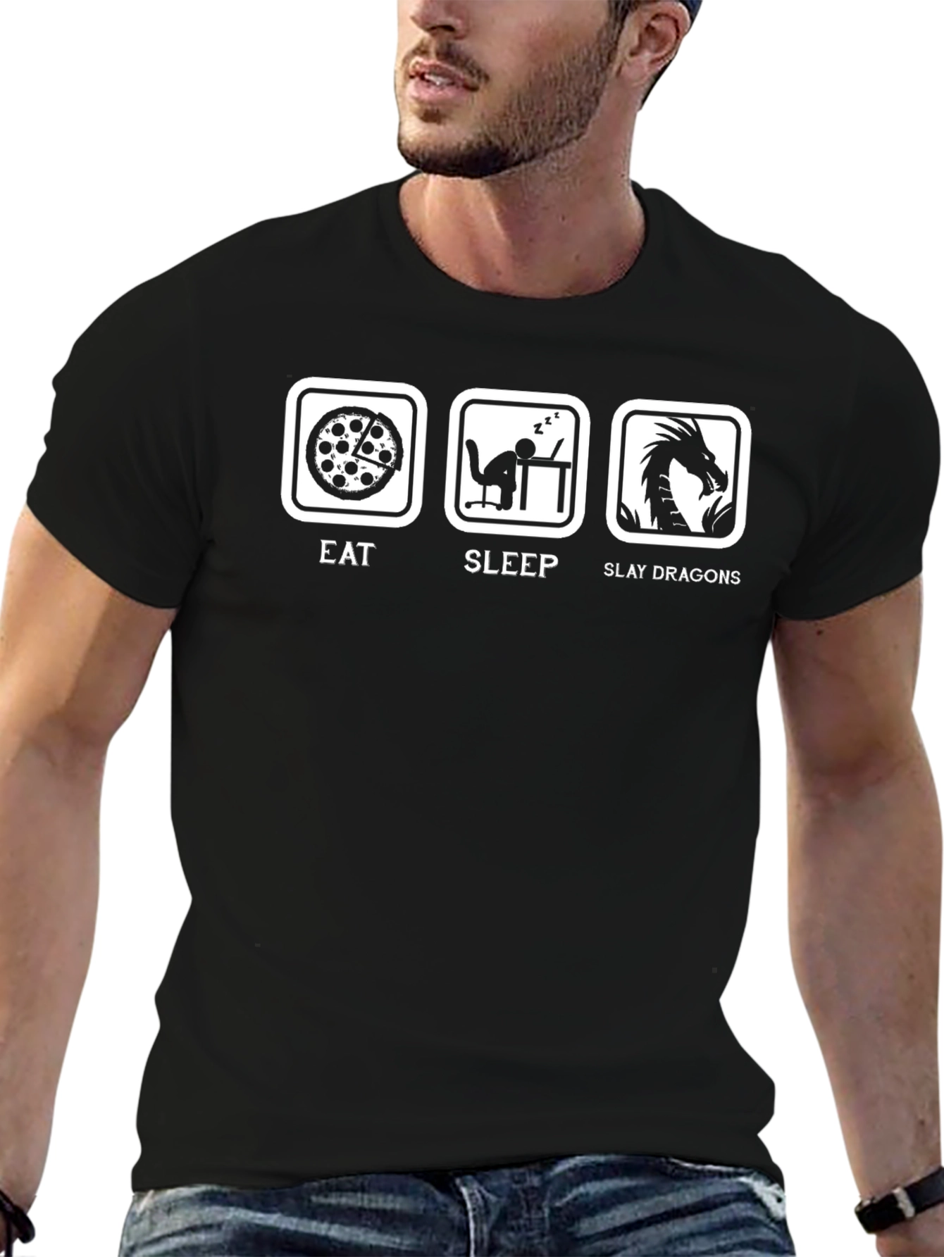 Eat Sleep Slay Dragons T-Shirt
