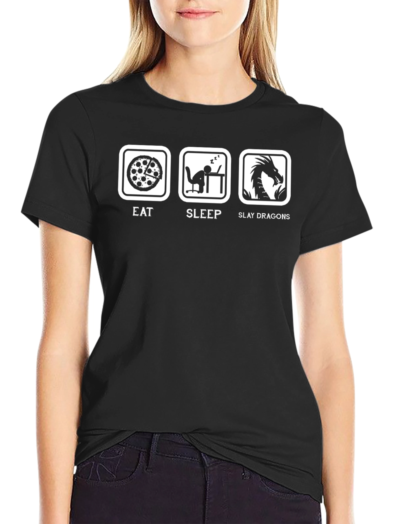 Eat Sleep Slay Dragons T-Shirt