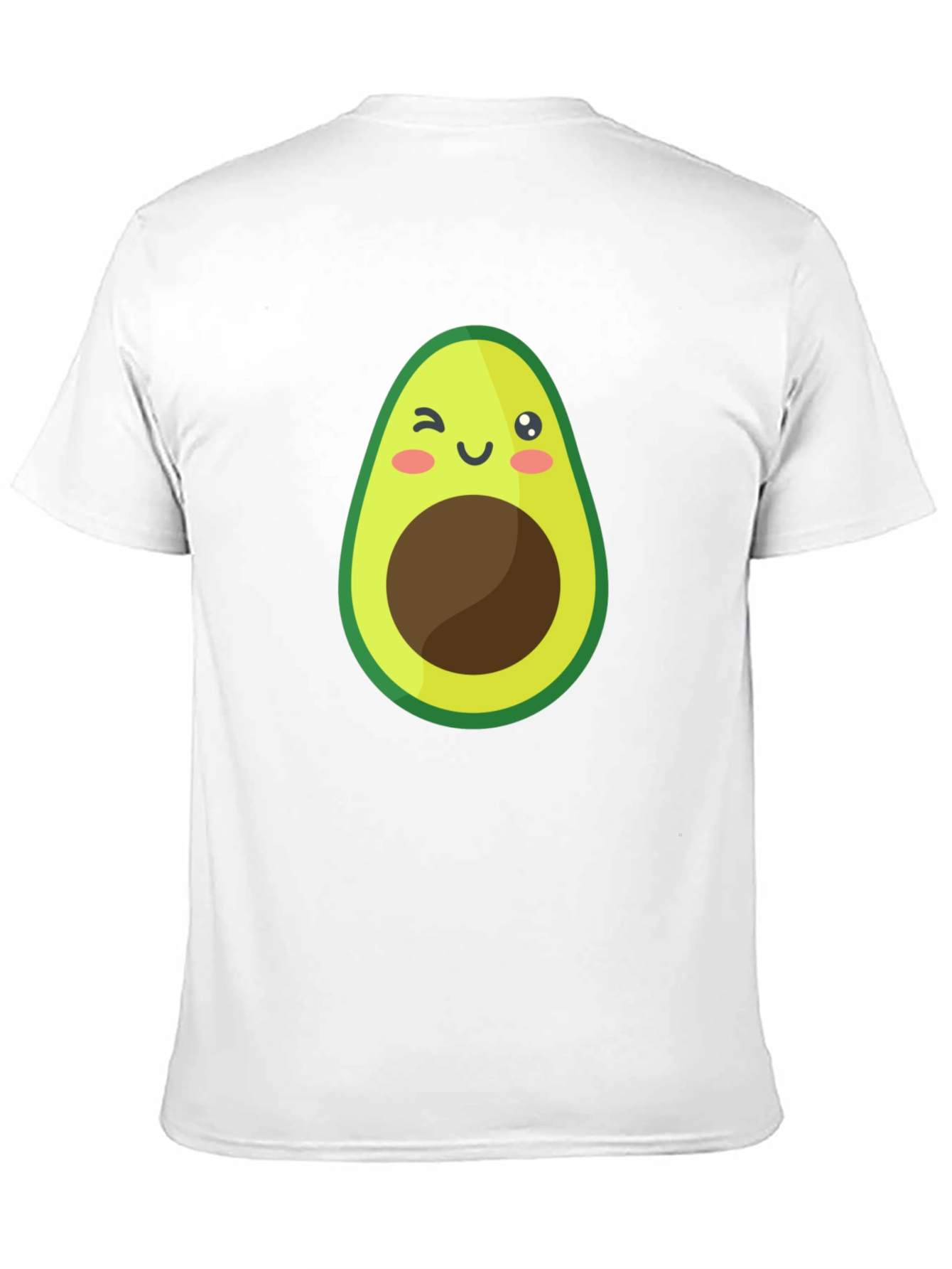 Cute Avocado Graphic Black T-Shirt