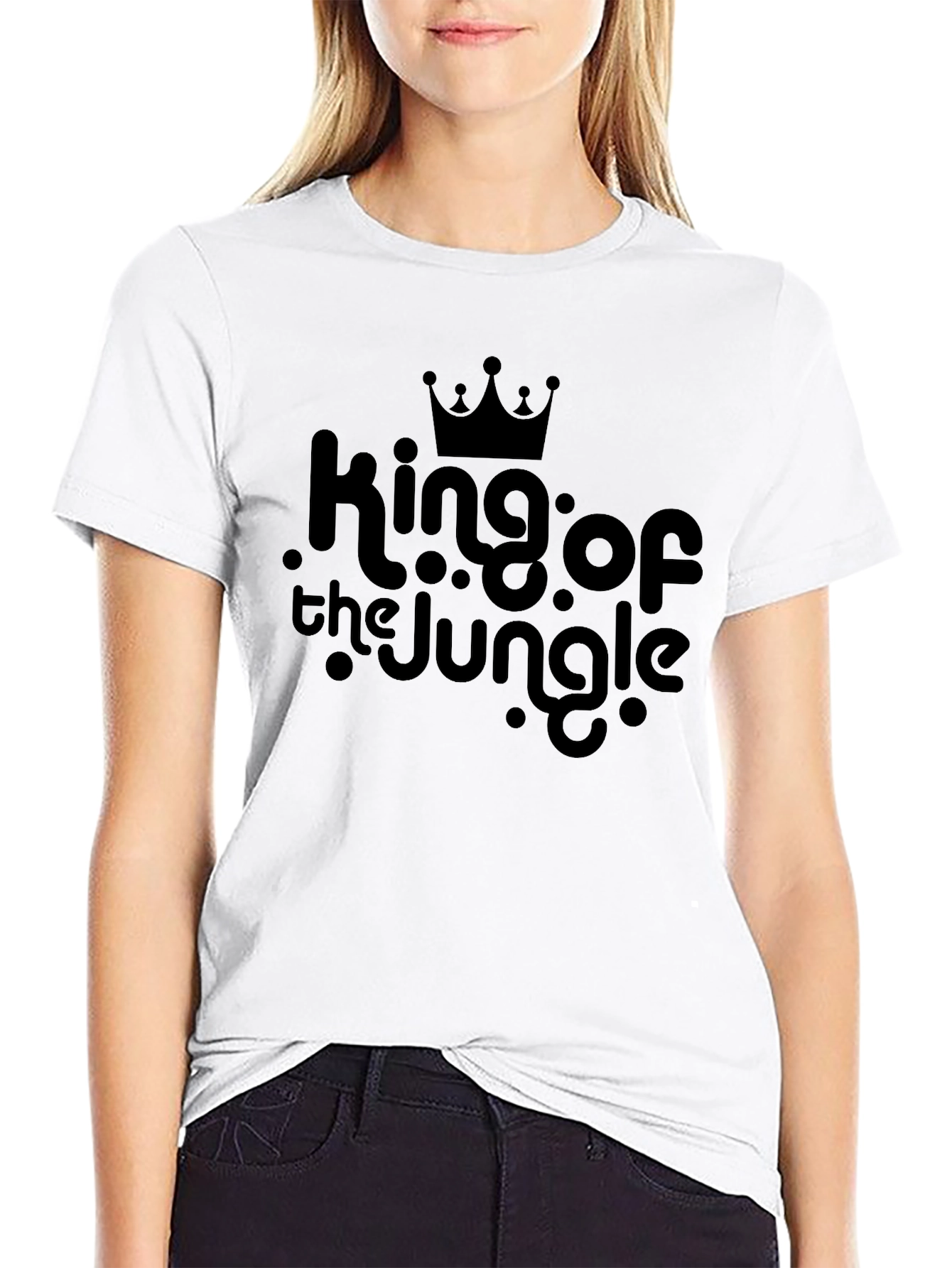 King of the Jungle Black Graphic Tee