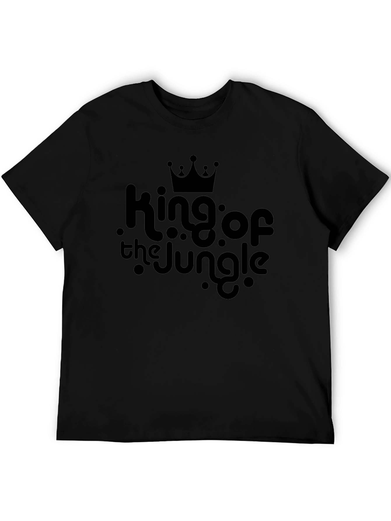 King of the Jungle Black Graphic Tee