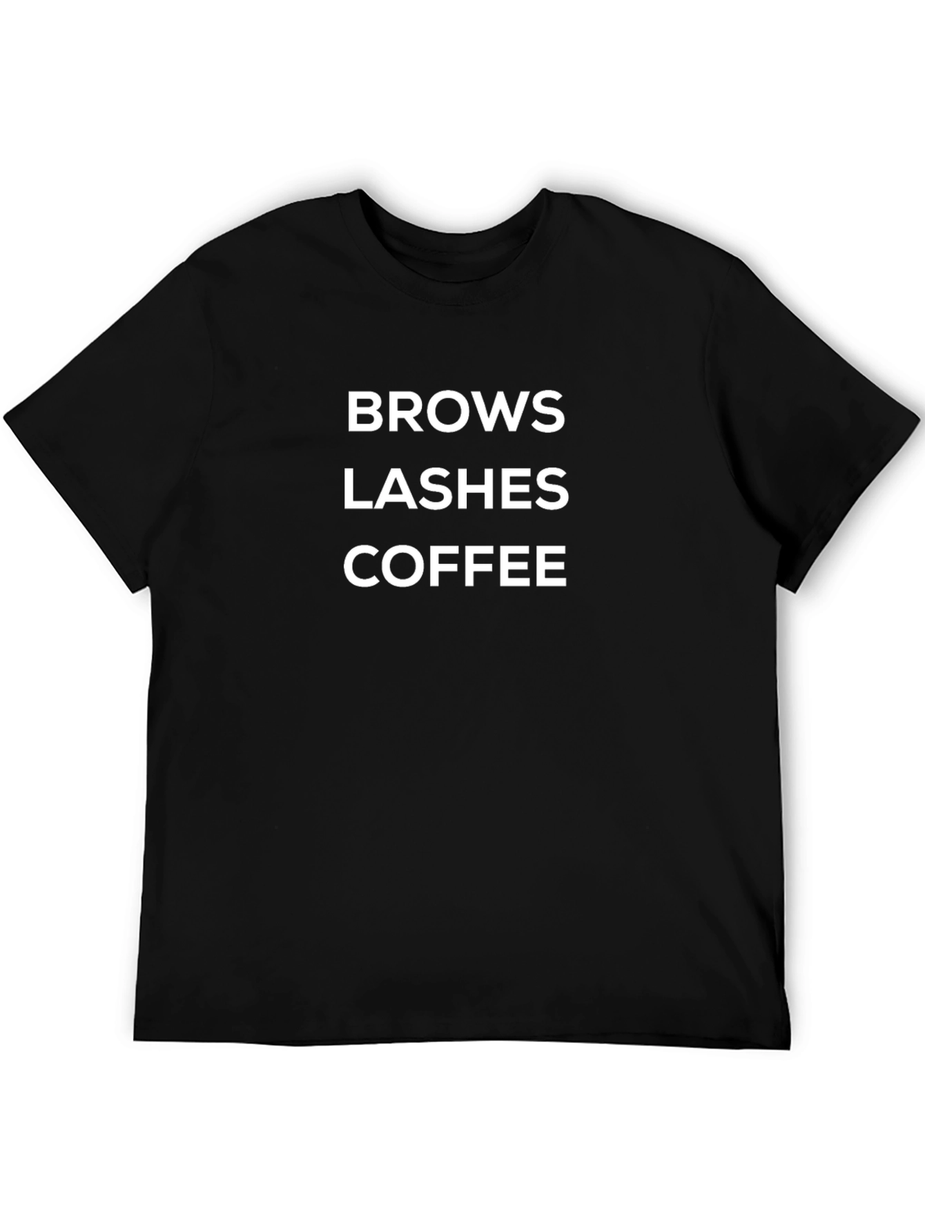 Brows Lashes Coffee Graphic Tee