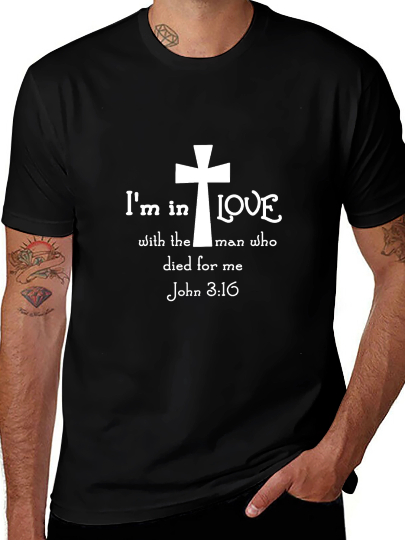Im In Love T-Shirt: Christian Cross Graphic Tee