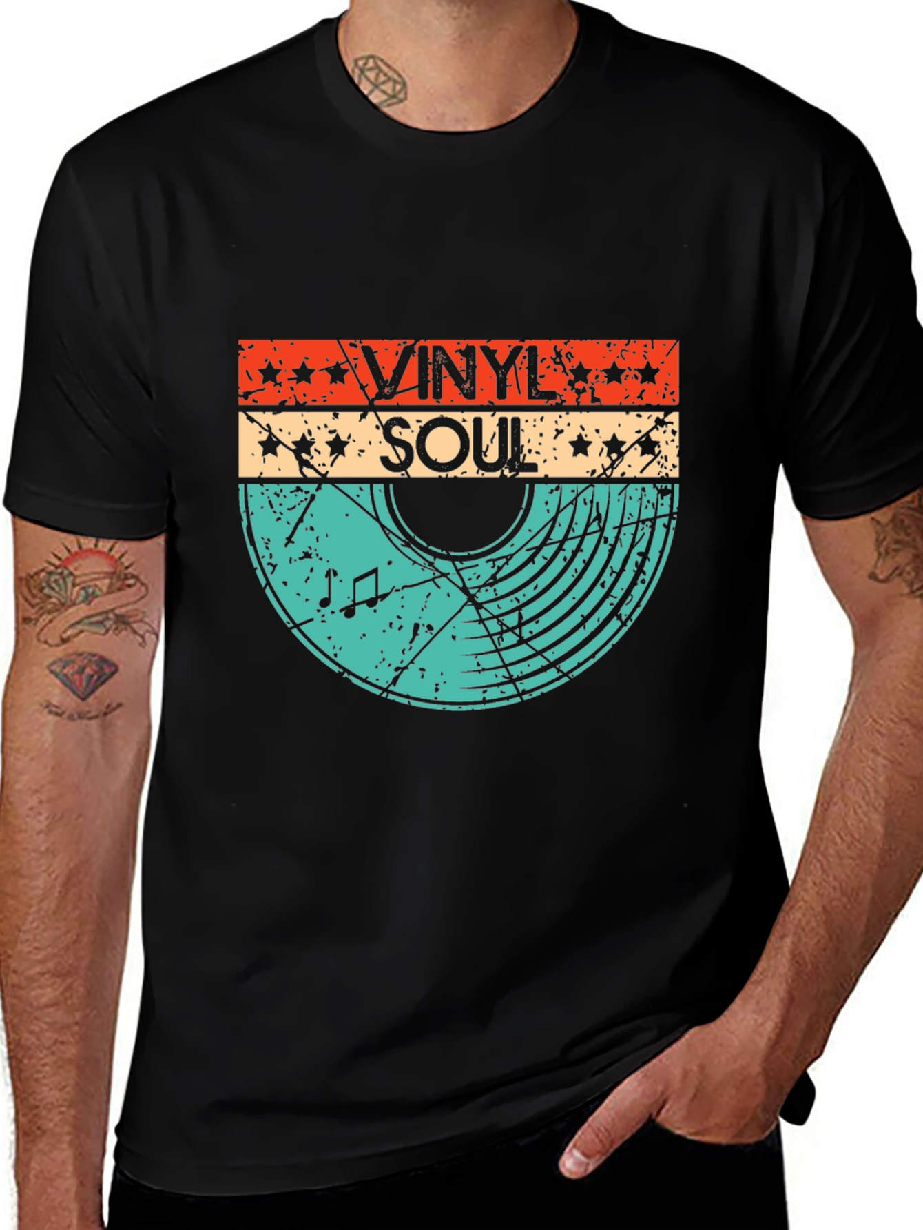 Retro Vinyl Soul Music T-Shirt