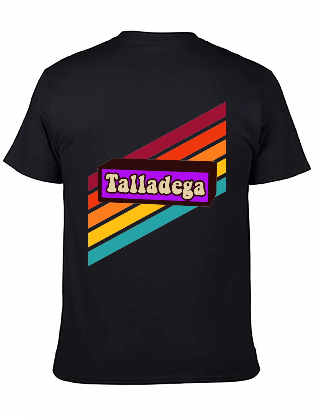 Retro Talladega Graphic Tee - Black