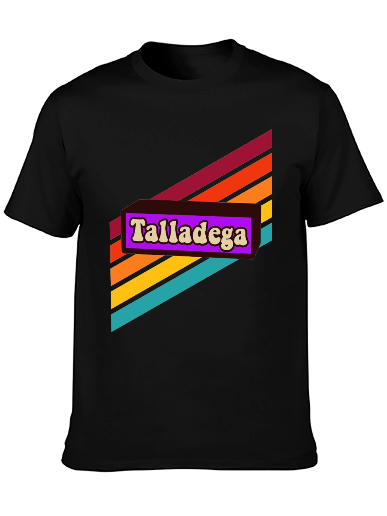 Retro Talladega Graphic Tee - Black
