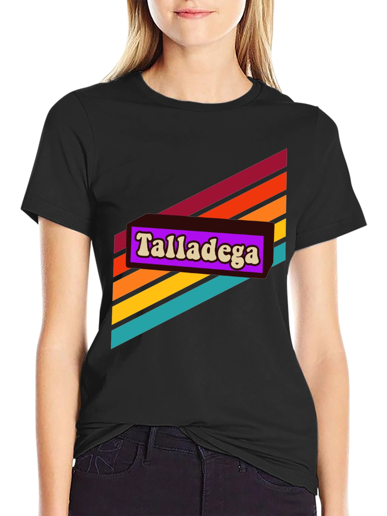Retro Talladega Graphic Tee - Black