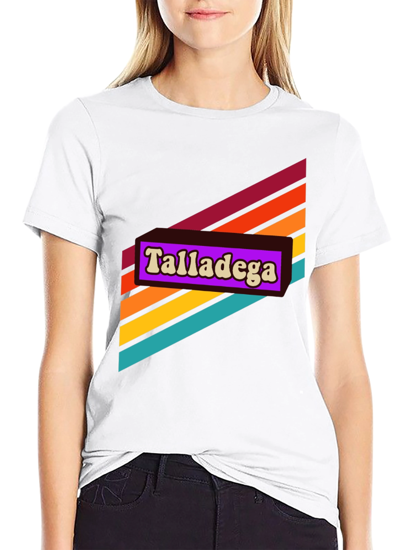 Retro Talladega Graphic Tee - Black