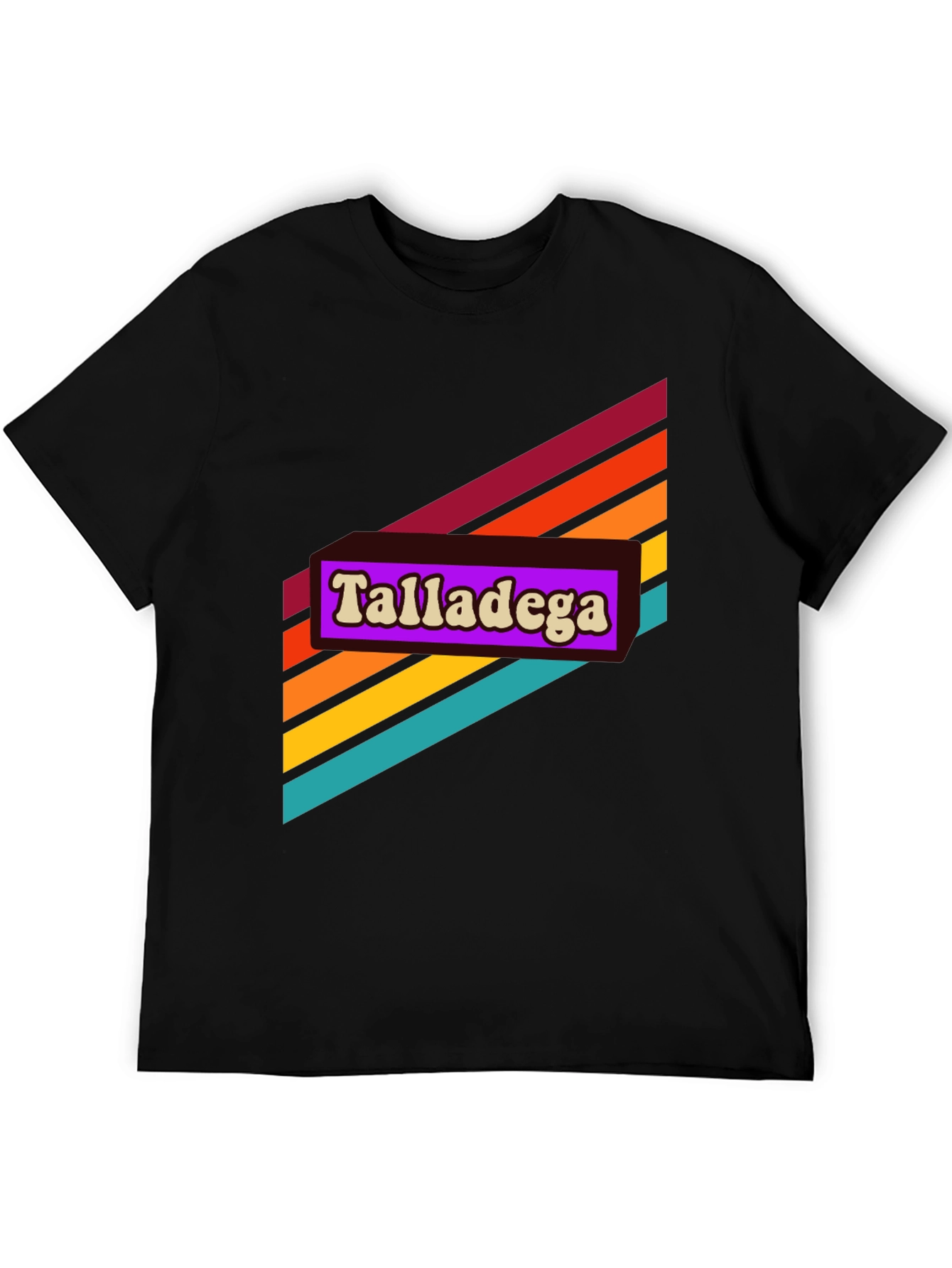 Retro Talladega Graphic Tee - Black