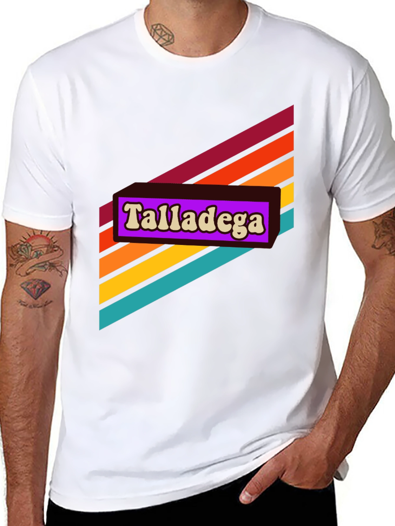 Retro Talladega Graphic Tee - Black