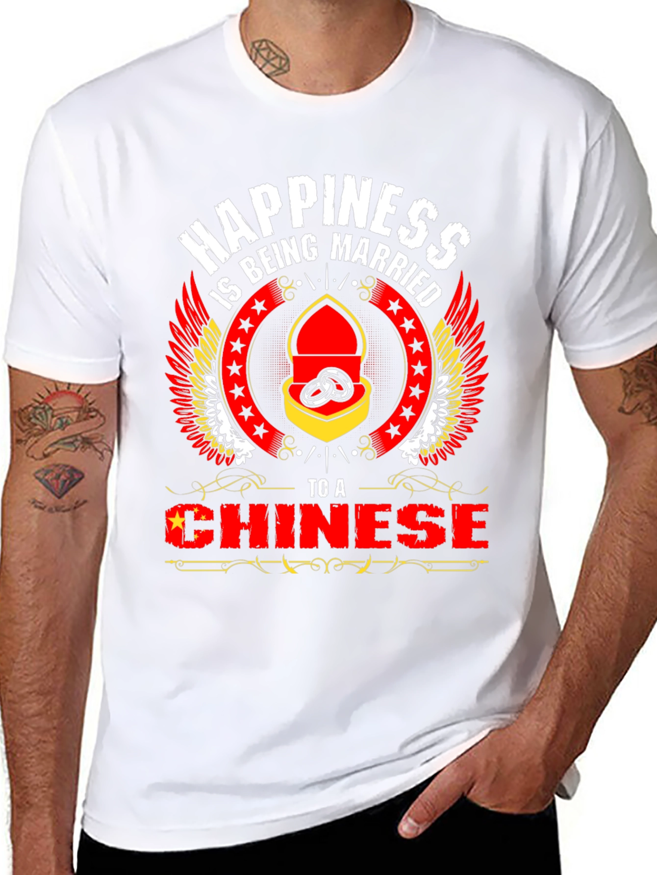Happiness is Being Married to a Chinese T-Shirt